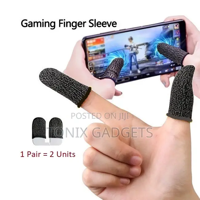 Mobile Gaming Thumb Finger Sleeves ( 1 Pair Thumb Index)