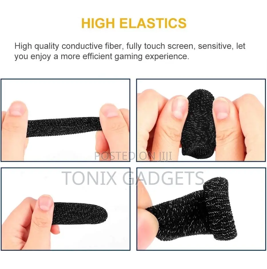 Mobile Gaming Thumb Finger Sleeves ( 1 Pair Thumb Index)