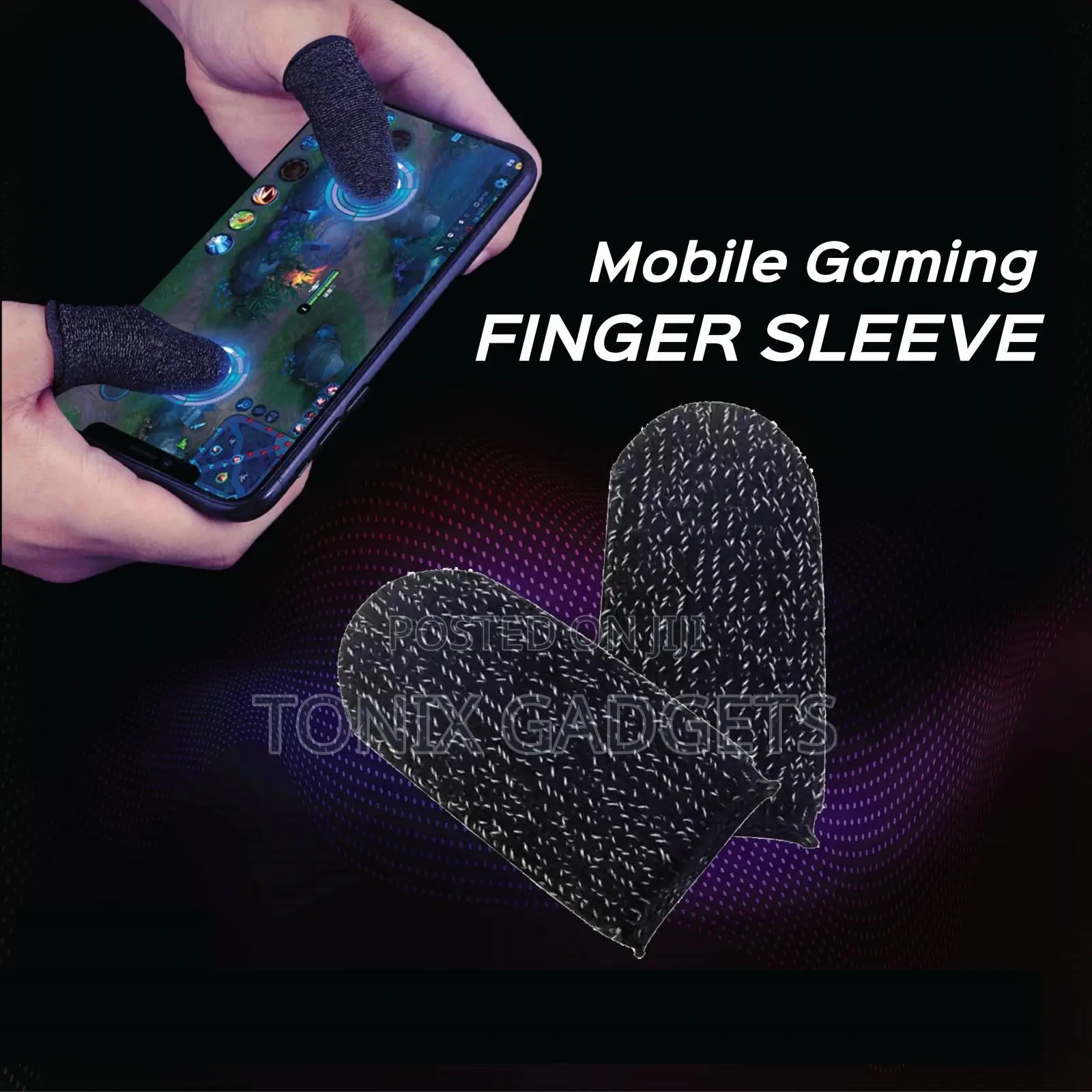 Mobile Gaming Thumb Finger Sleeves ( 1 Pair Thumb Index)