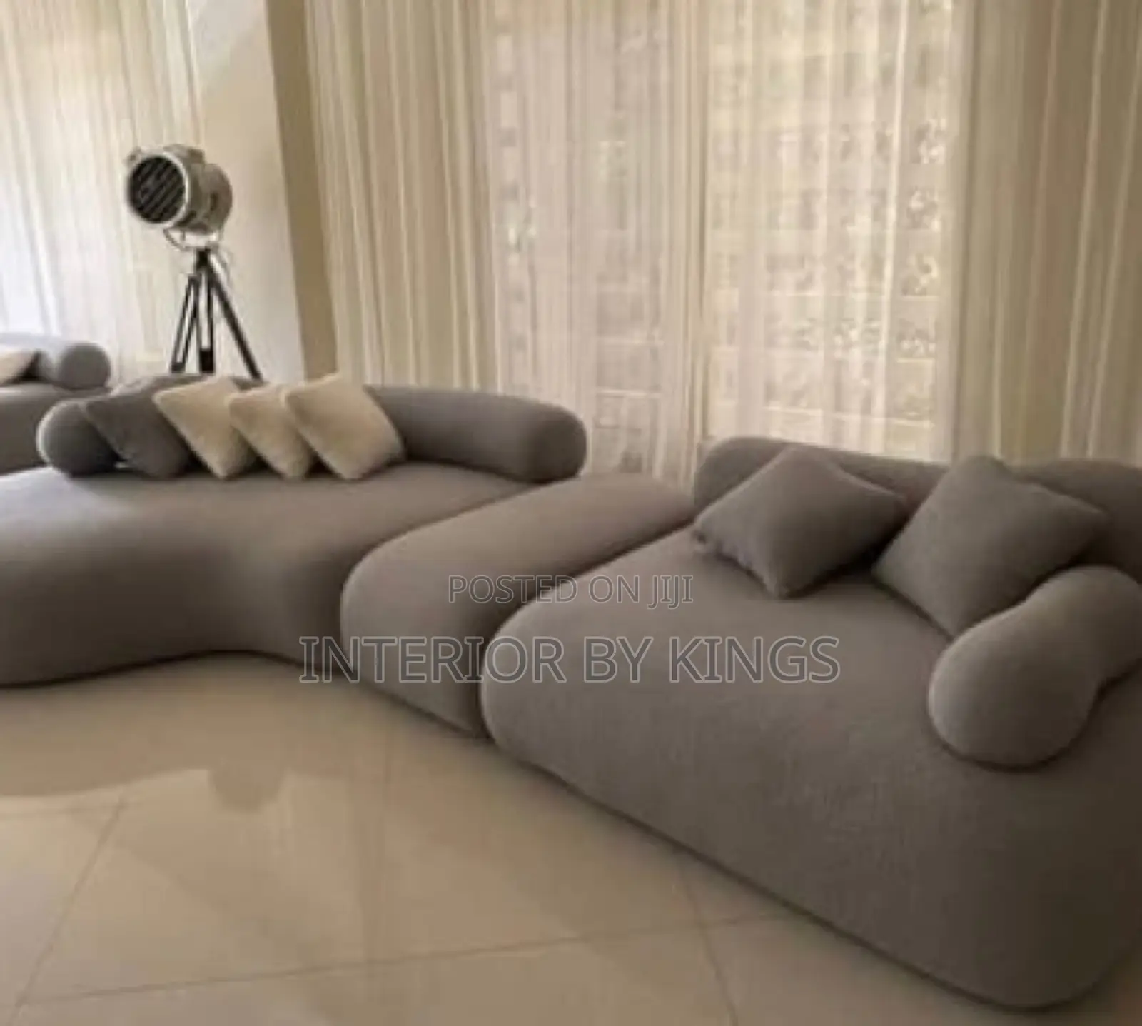 6seater Custom Made Sofa Minimalist Design Can Come in Color