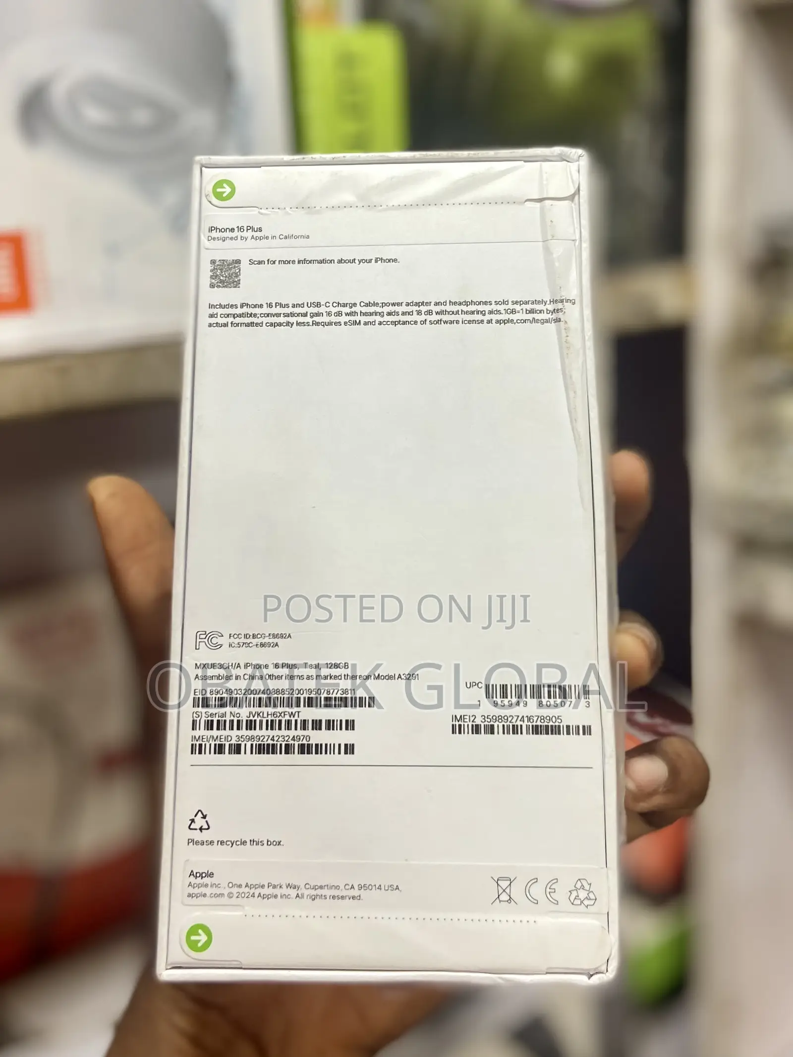 New Apple iPhone 16 Plus 128 GB