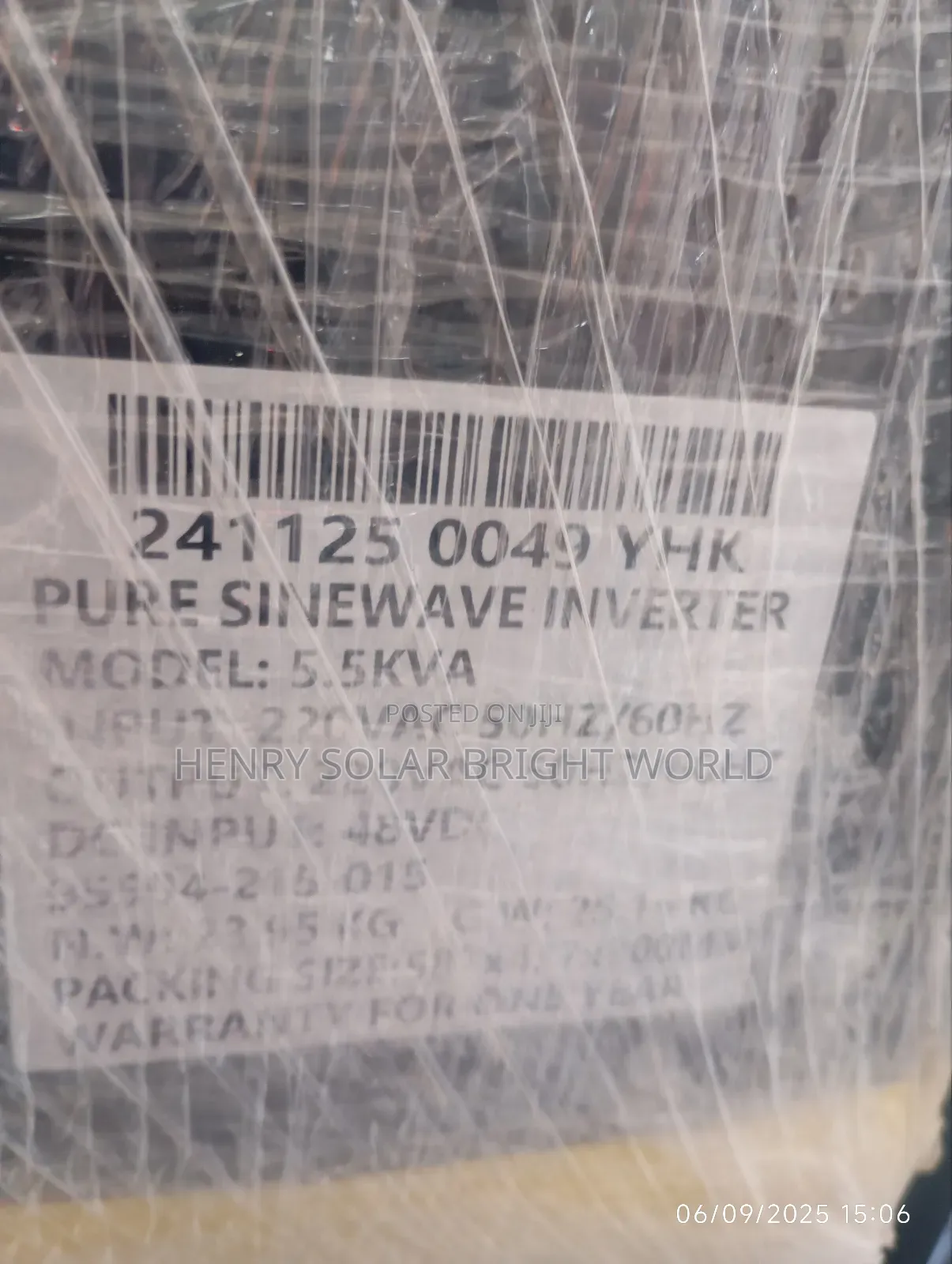 Yohaco 5.5kva 48v Normal Inverter