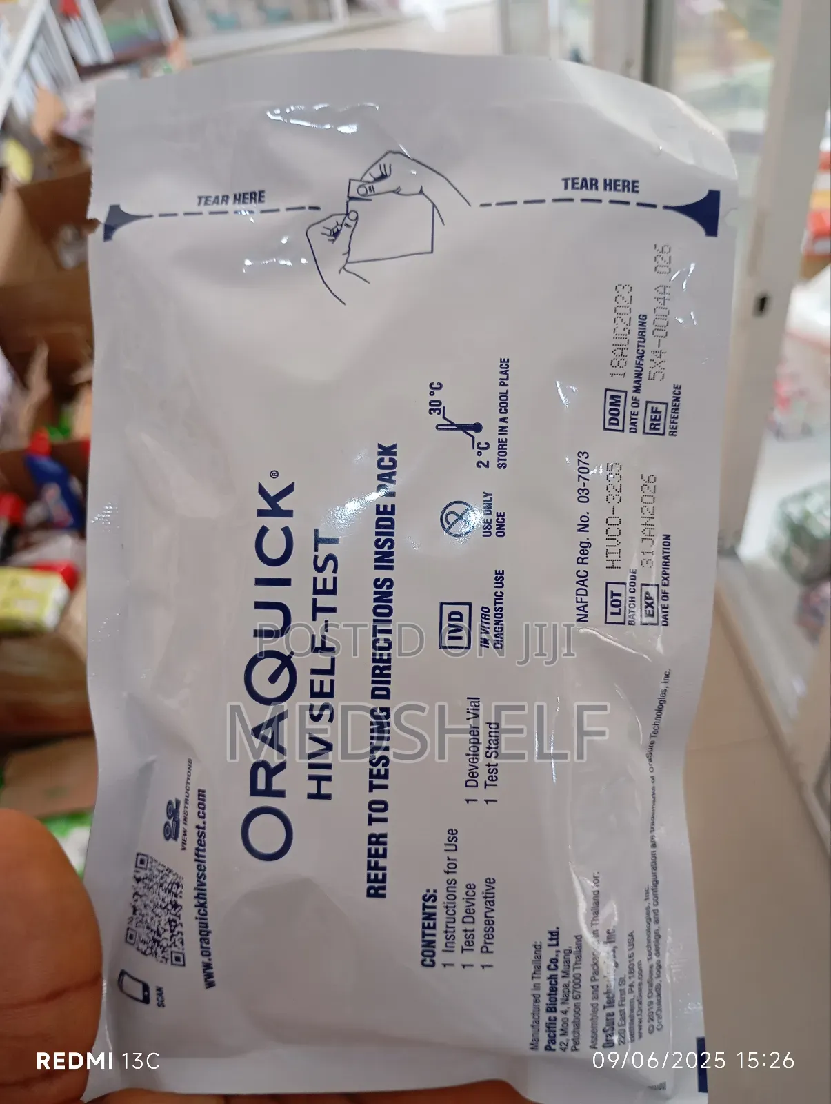 Oraquick Hiv Test Kit