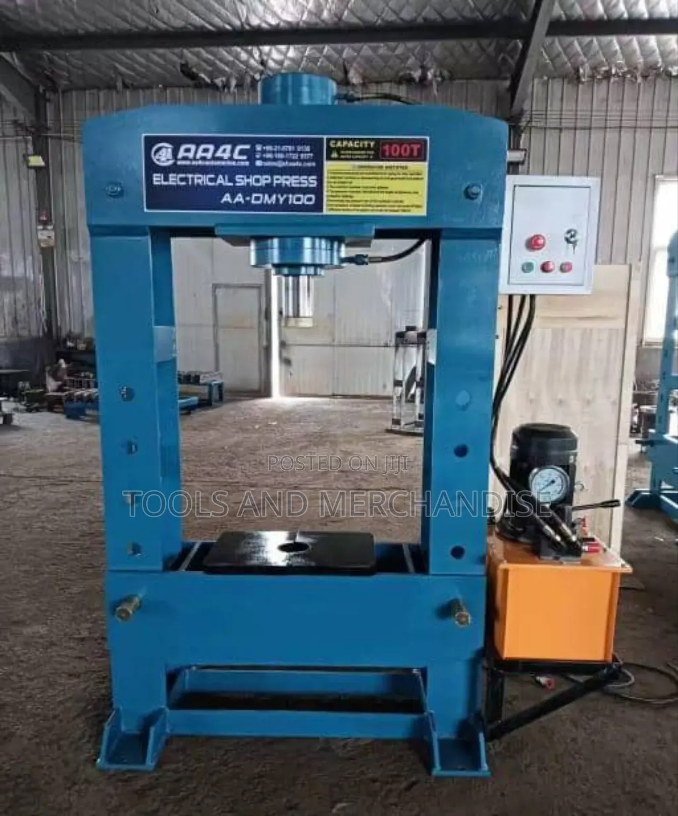 100 Ton Electric/Hydraulic Shop Press