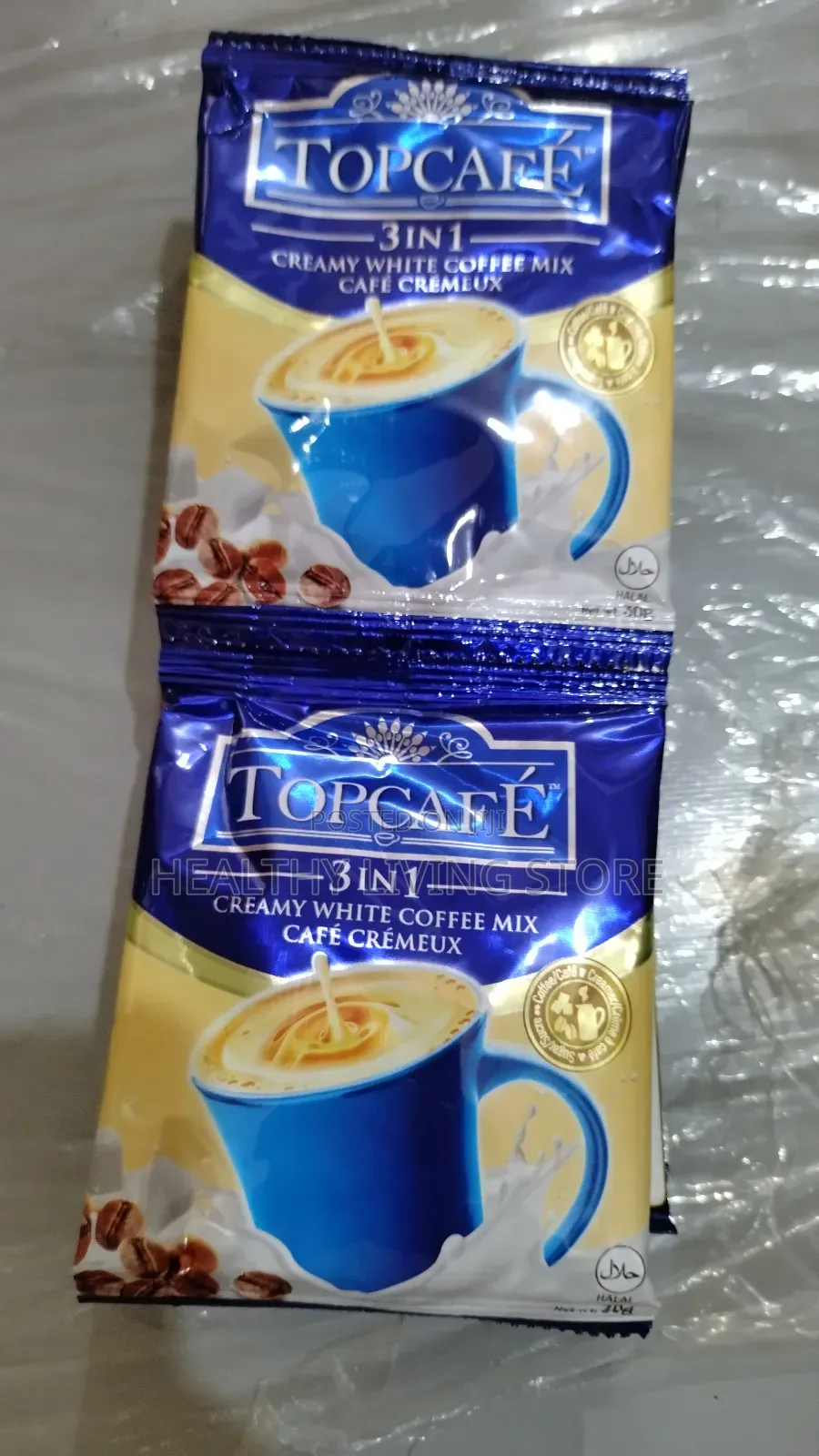 Topcafe 3in1 Instant Creamy White Coffee Mix (10 In A Roll)