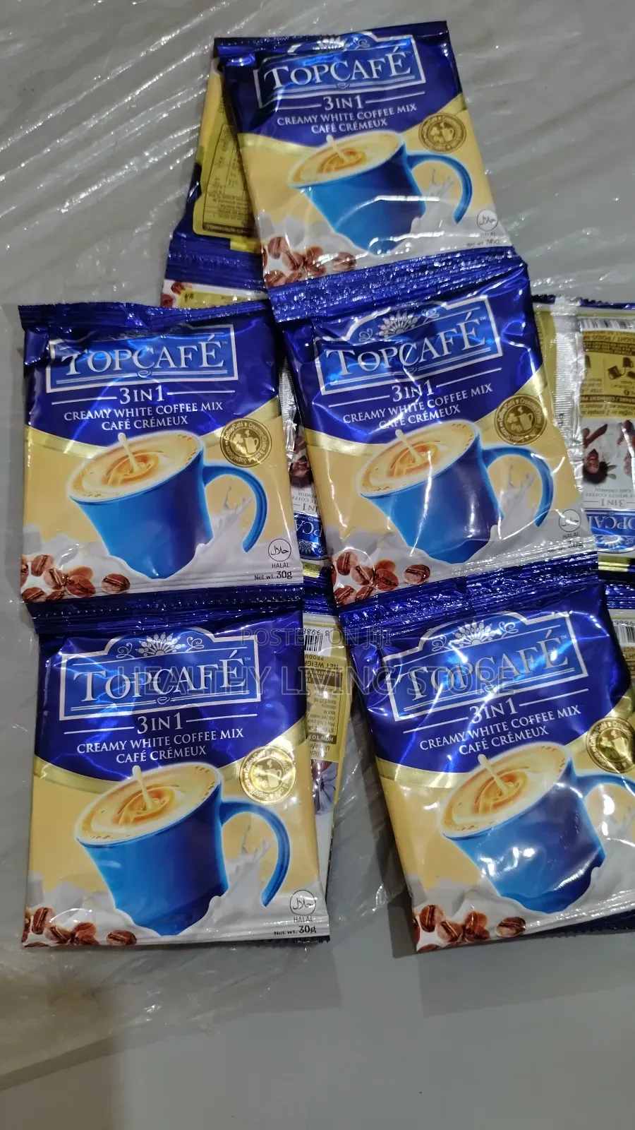 Topcafe 3in1 Instant Creamy White Coffee Mix (10 In A Roll)