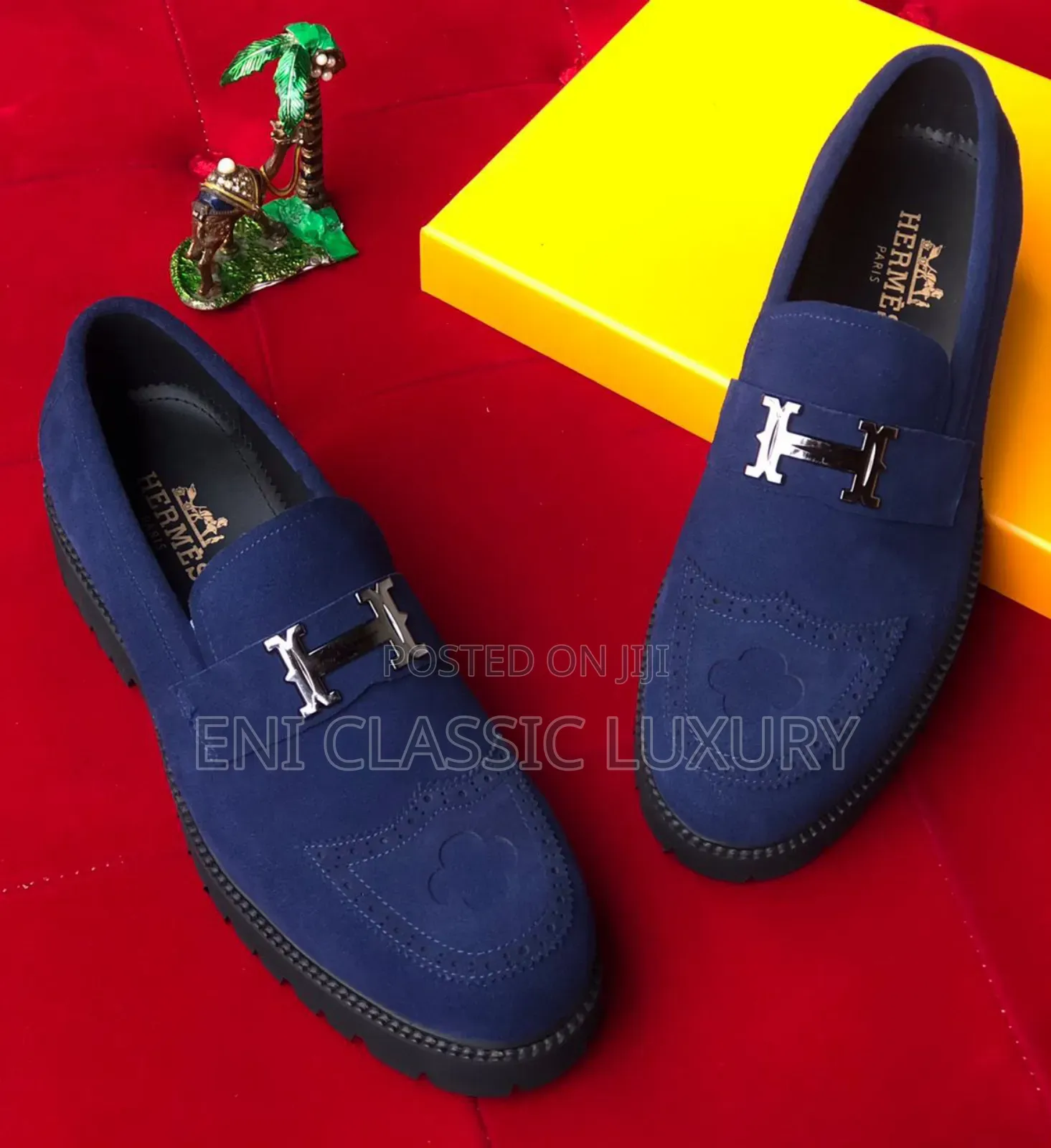 Classic Men's Luxury Suede Leather Shoes Hermes Well Branded