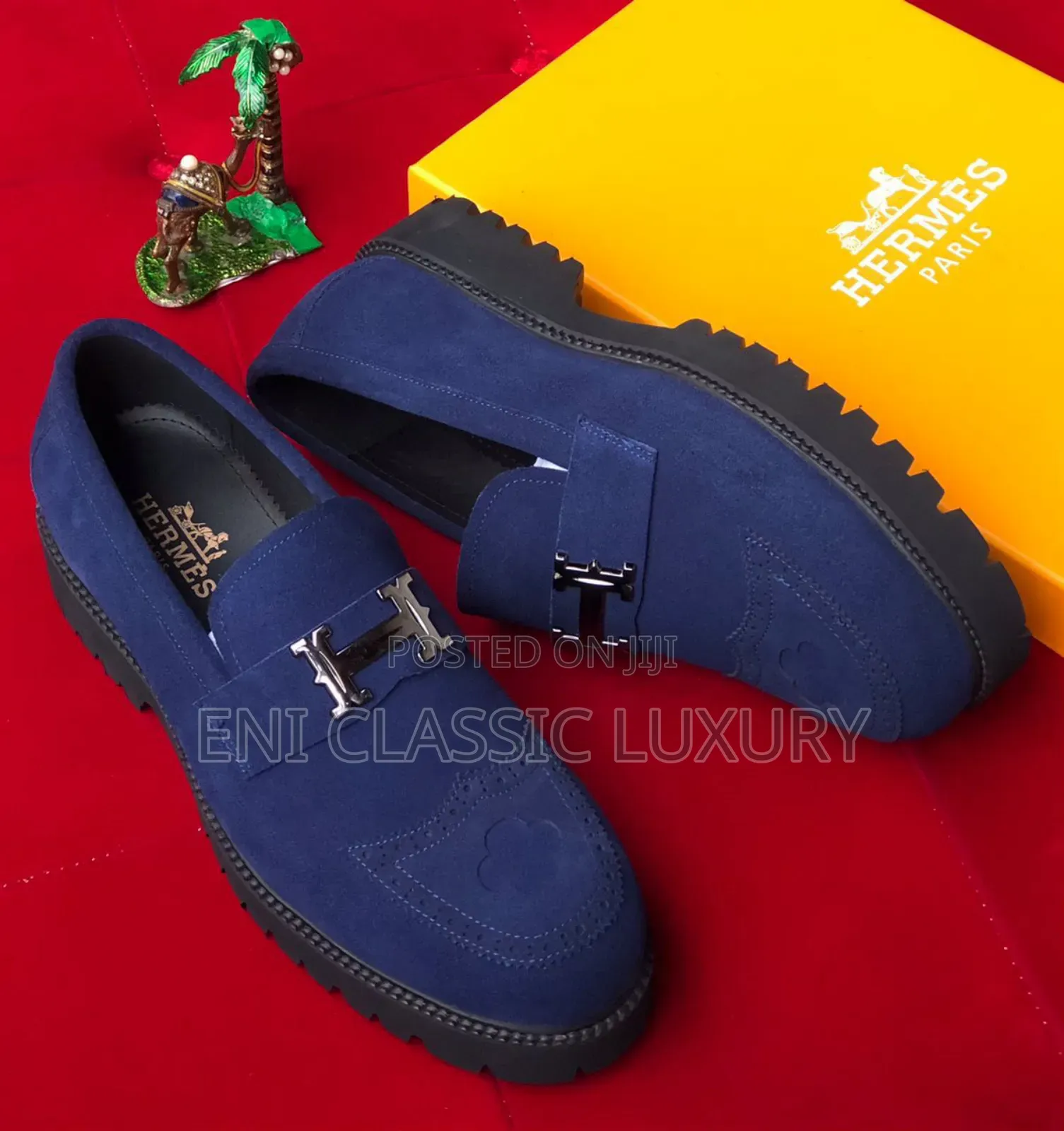 Classic Men's Luxury Suede Leather Shoes Hermes Well Branded