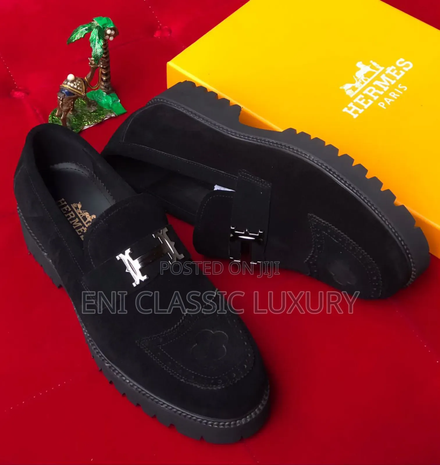 Classic Men's Luxury Suede Leather Shoes Hermes Well Branded