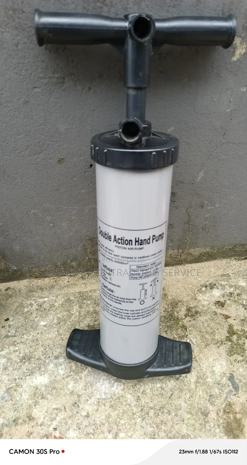 Zodiac Boat Double Action Hand Pump