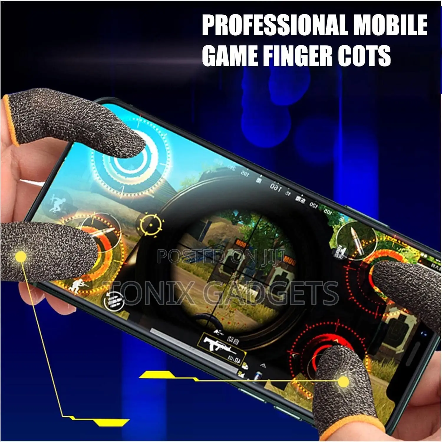 Mobile Gaming Thumbs Sleeves (2 Pairs (4pcs))