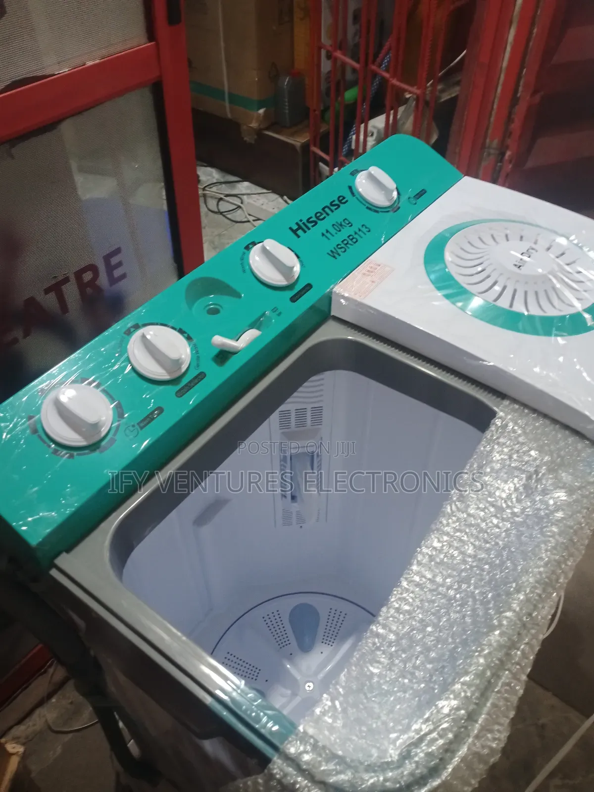 11kg Hisense Twin Top Wash and Spin Washing Machine