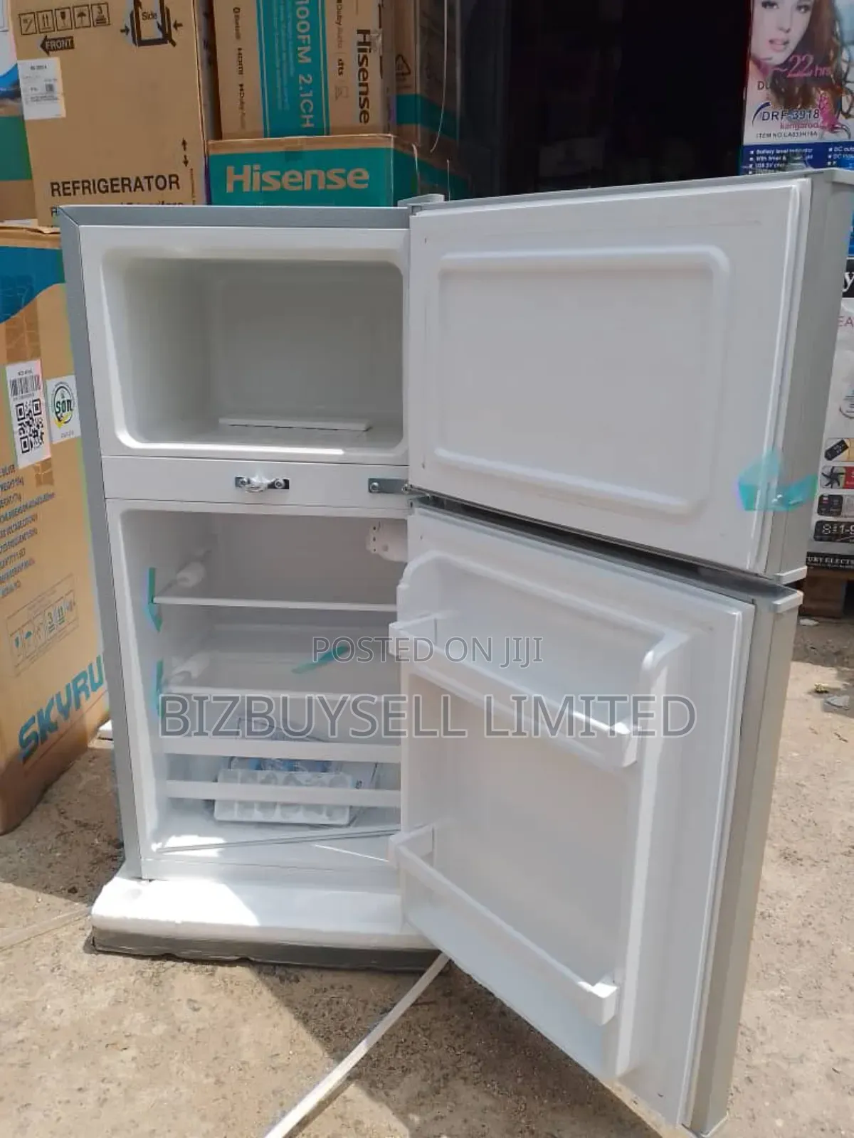 Double Door's Skyrun Refrigerator With Key Lock.