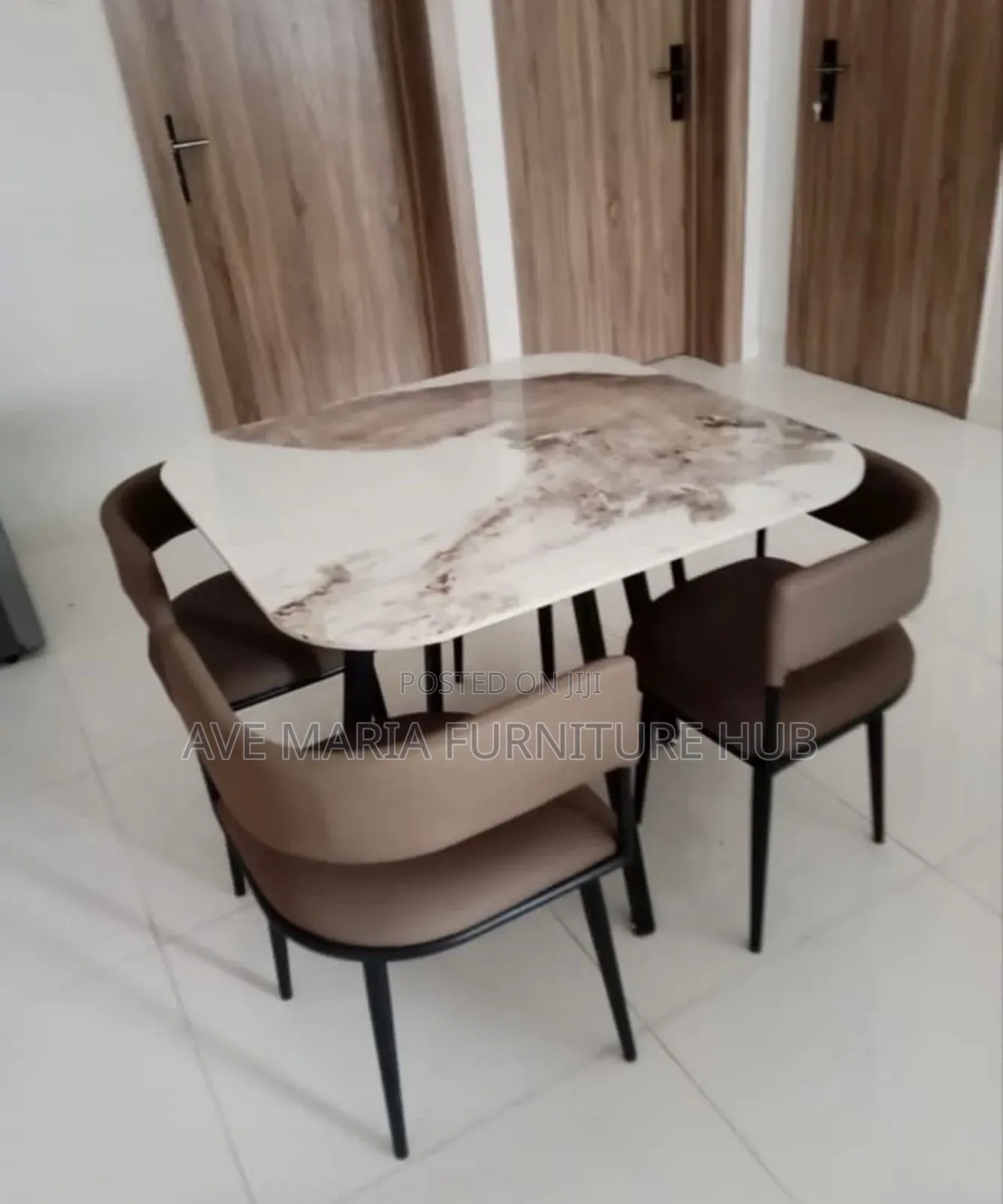 Marble Dinning Table and Chairs