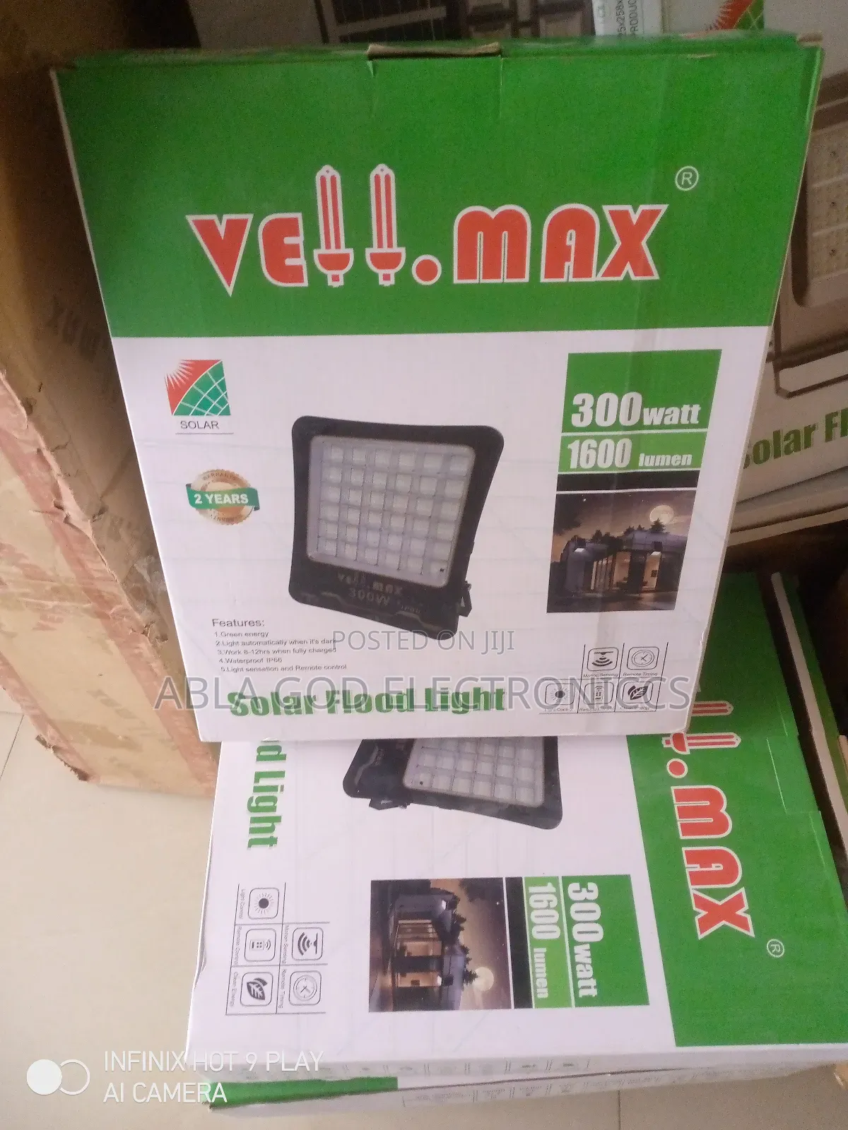 Vellmax 300w Solar Flood Light High Quality Solar Flood.