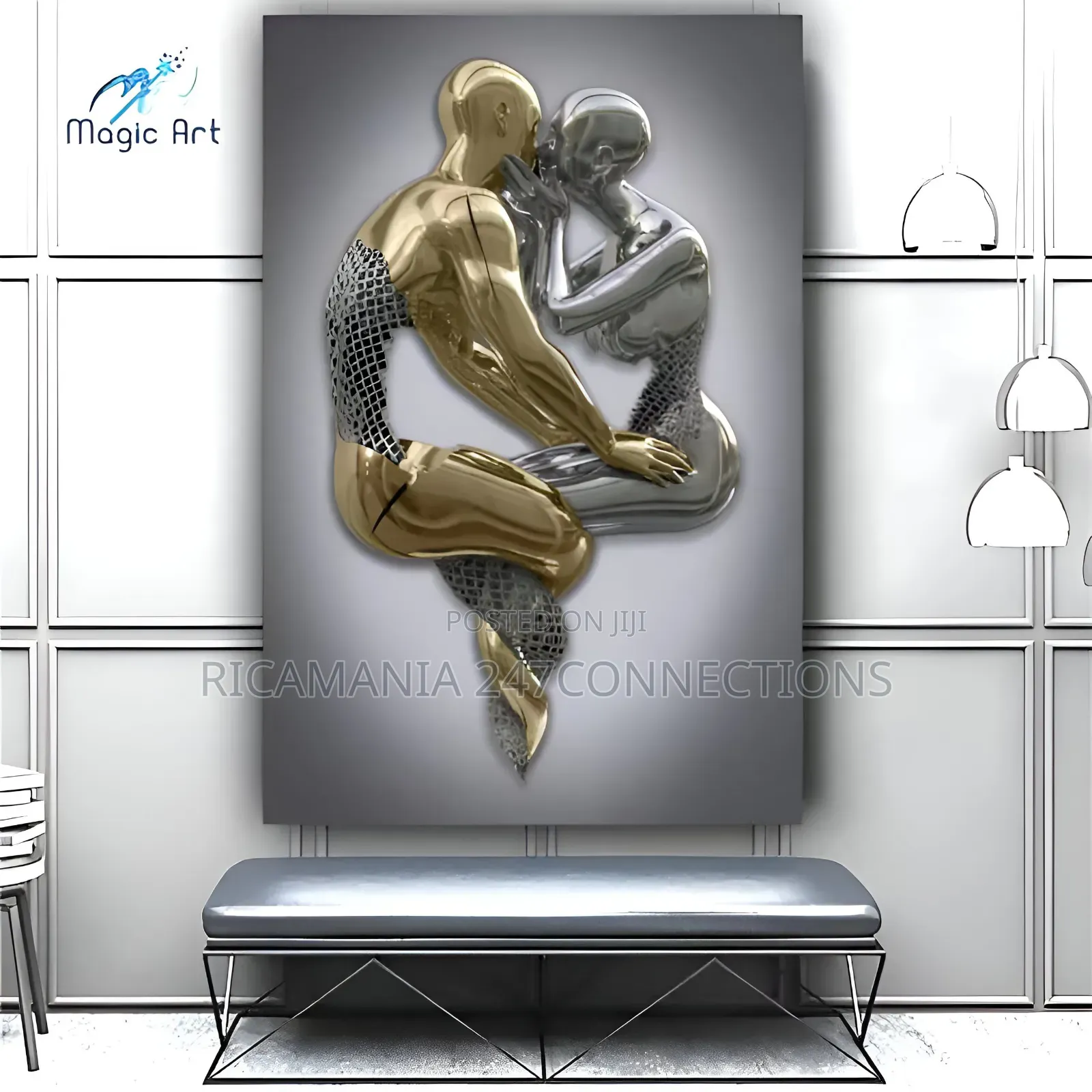 Face to Face Gold and Silver Metal Frames