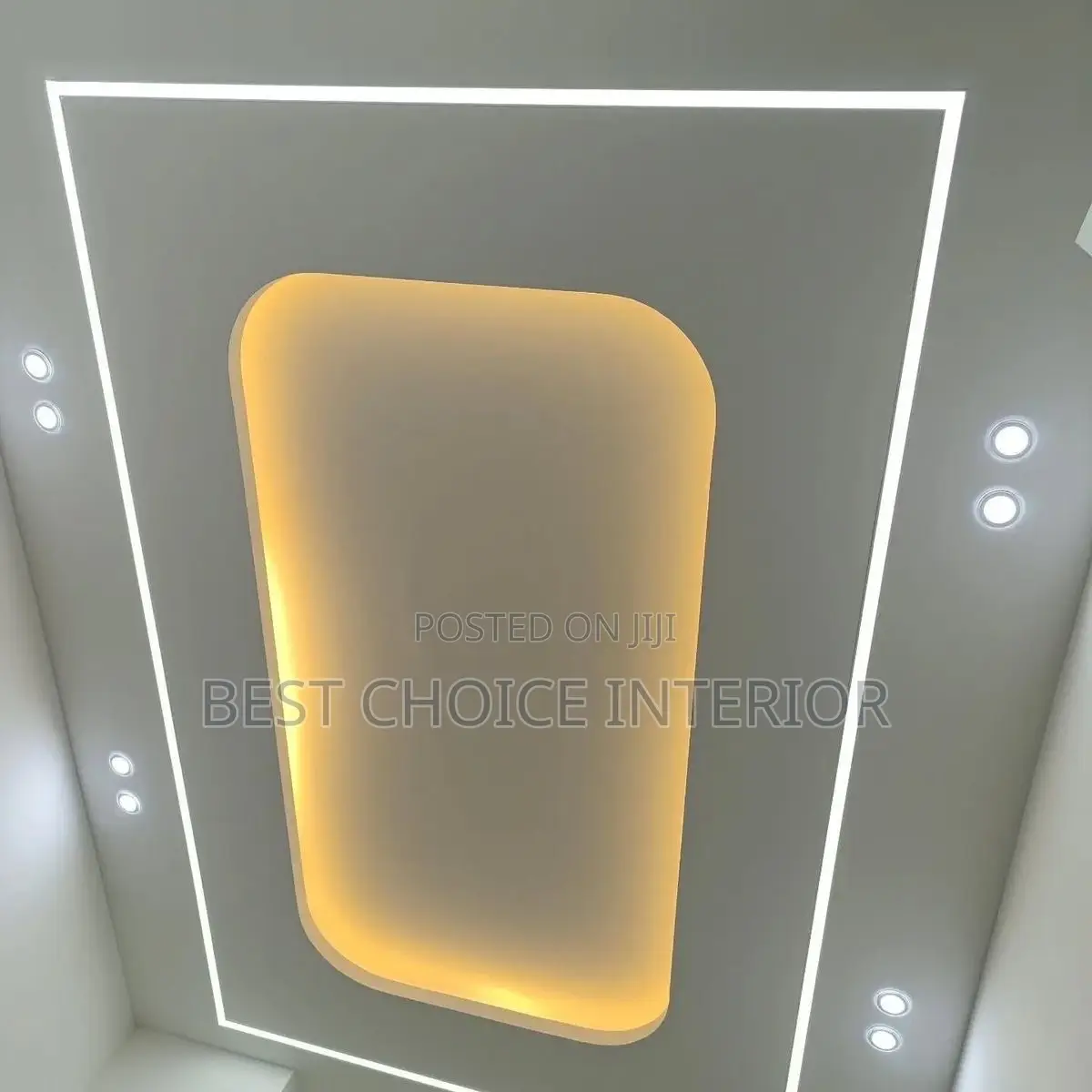 Well Finished Pop Ceiling Design With Lighting