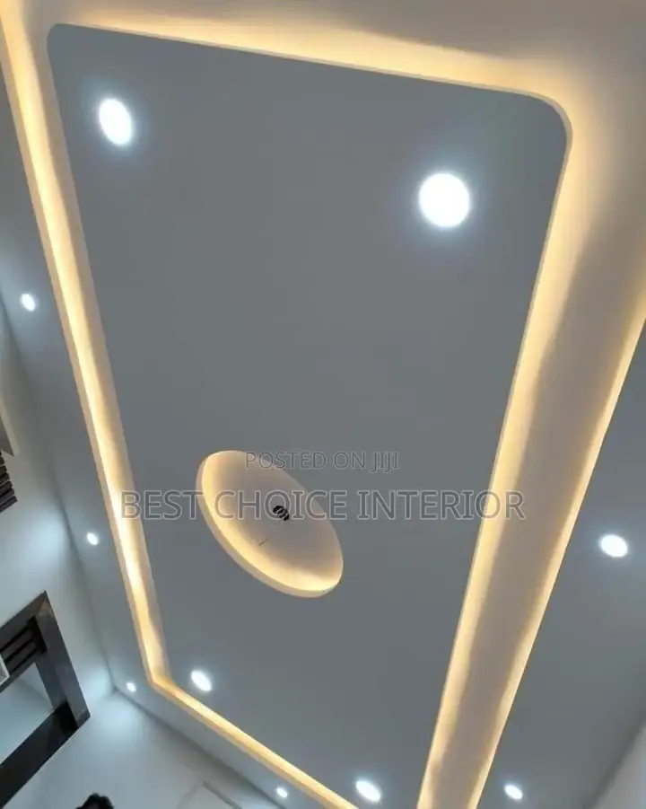 Well Finished Pop Ceiling Design With Lighting