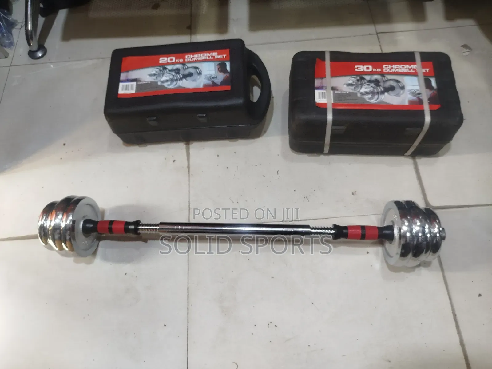 20kg Dumbbell Set With Short Bar Payment on Delivery 