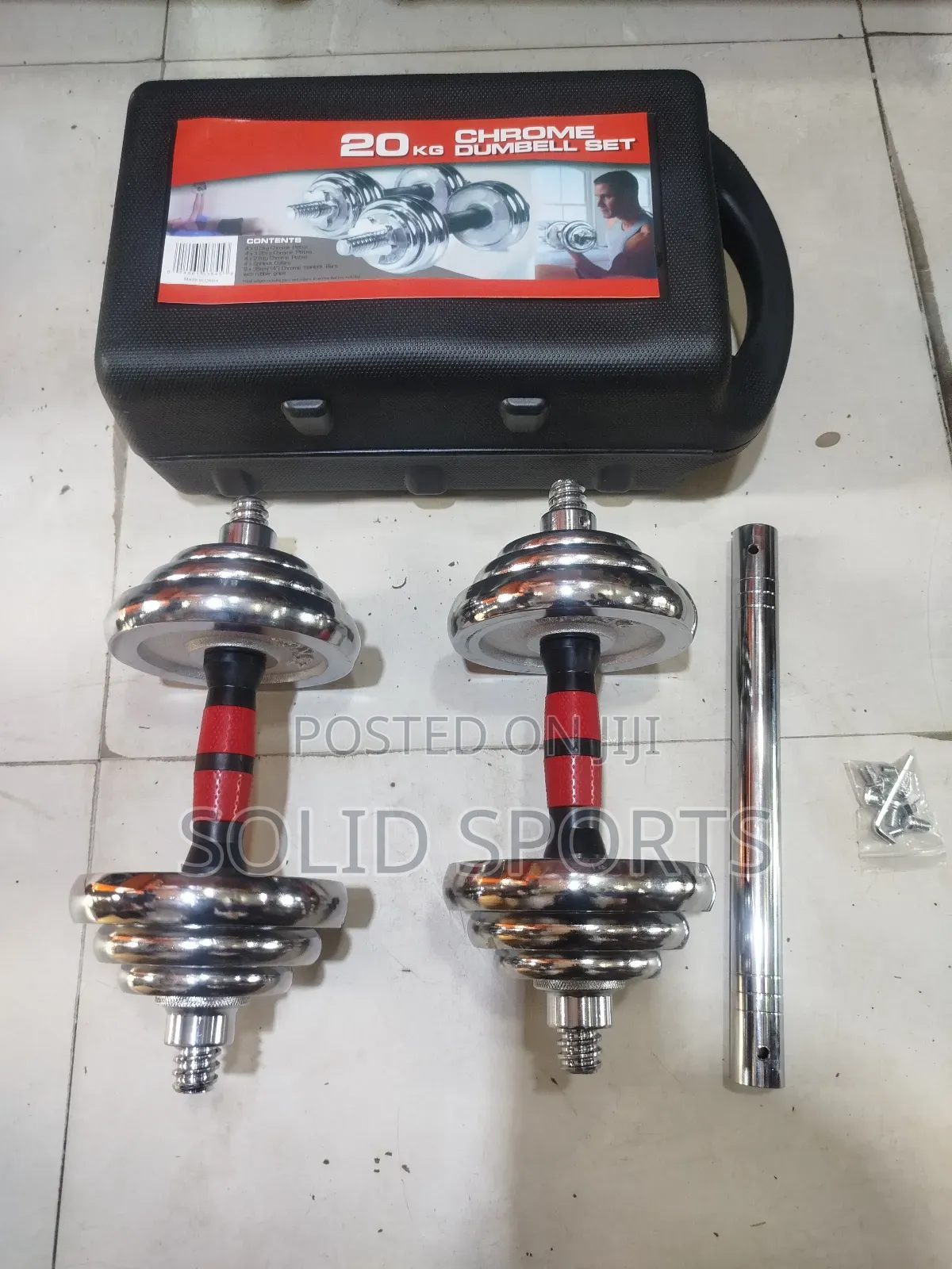 20kg Dumbbell Set With Short Bar Payment on Delivery 