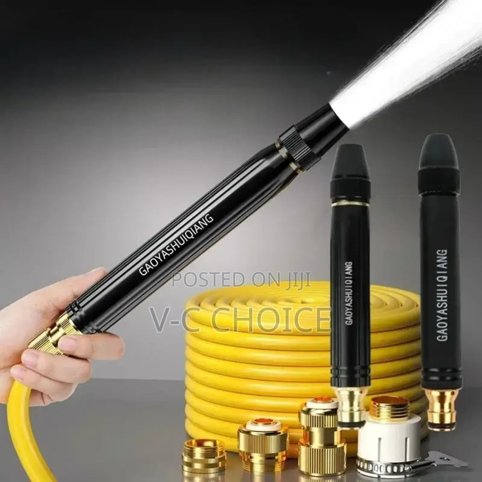 High-pressure Water Gun Car Wash Water Black Car Wash Nozzle