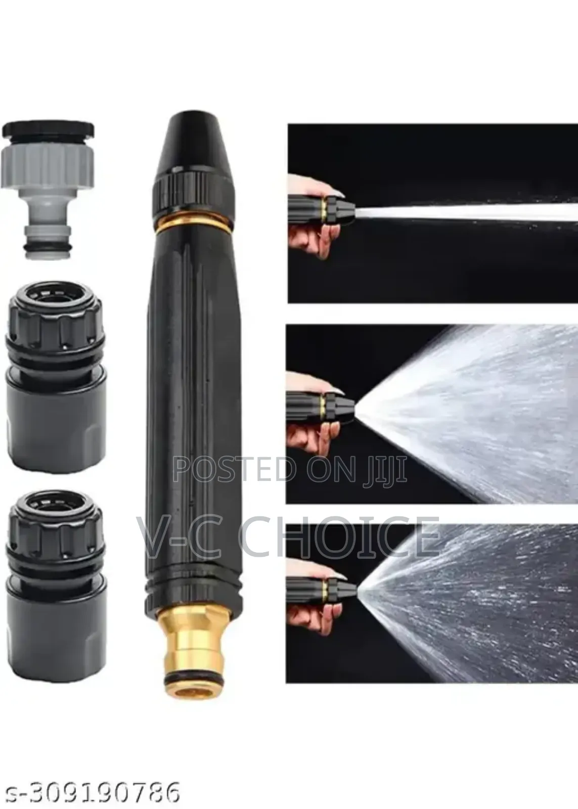 High-pressure Water Gun Car Wash Water Black Car Wash Nozzle