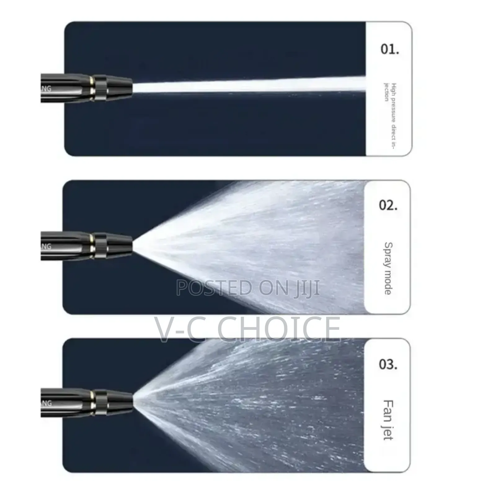 High-pressure Water Gun Car Wash Water Black Car Wash Nozzle