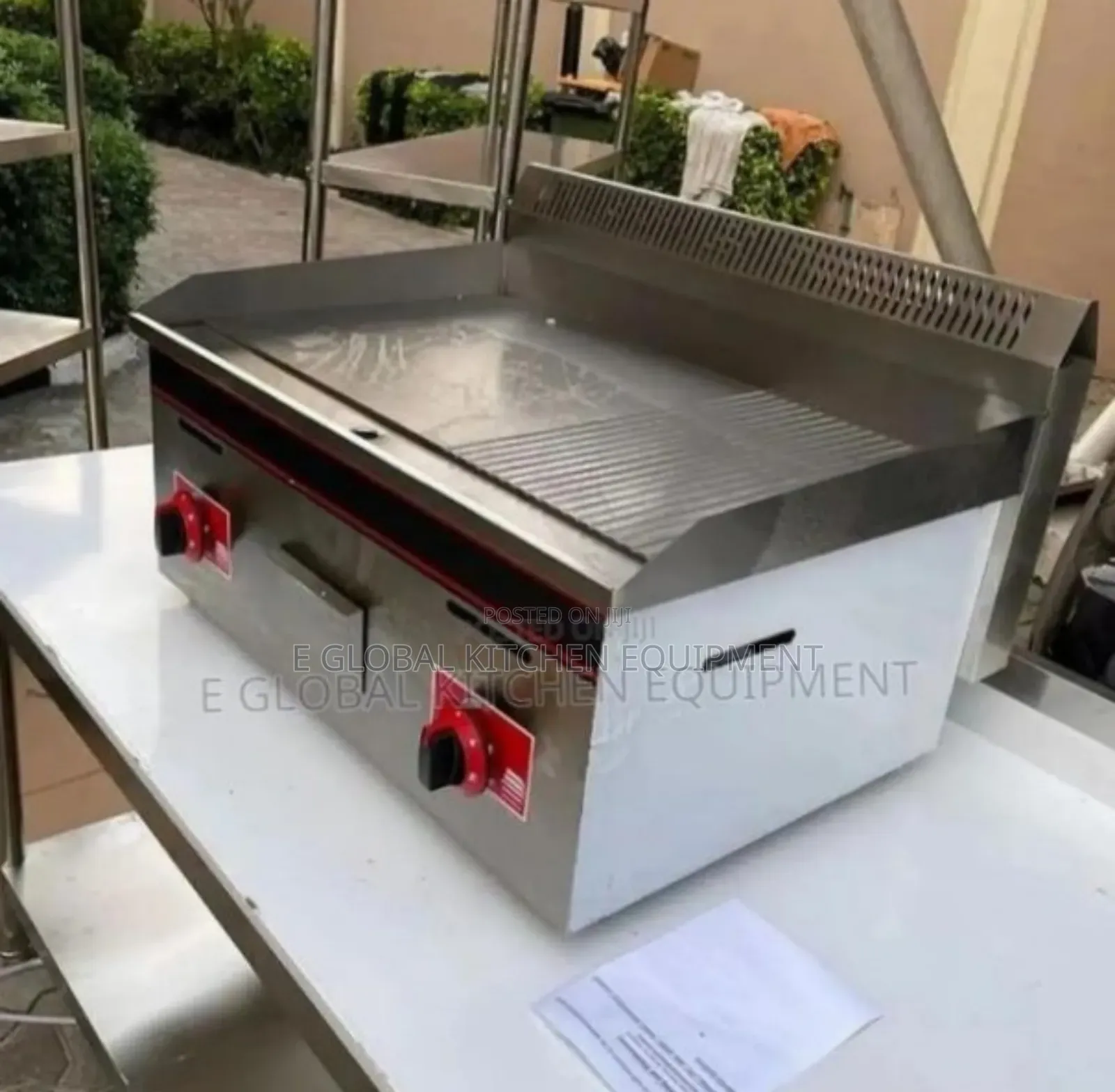 Rough and Smooth Two Burners Gas Griddle