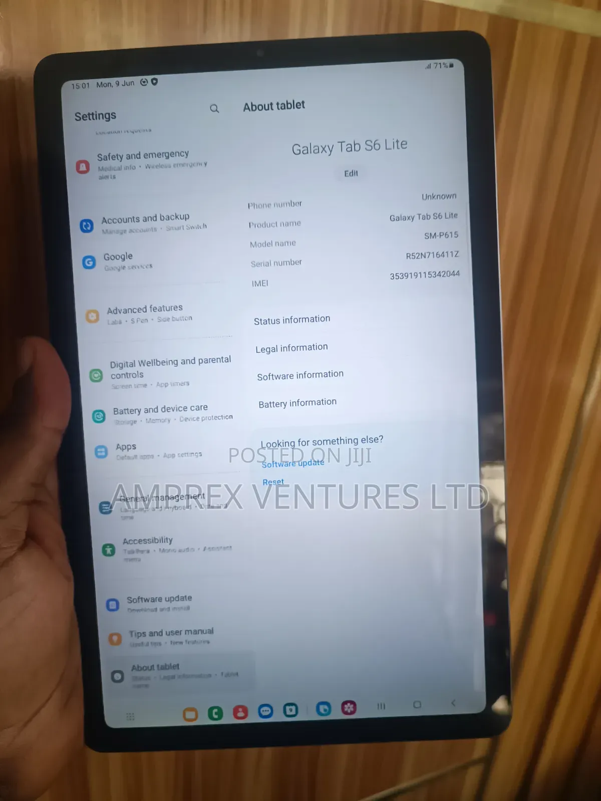 Samsung Galaxy Tab S6 Lite 64 GB Black
