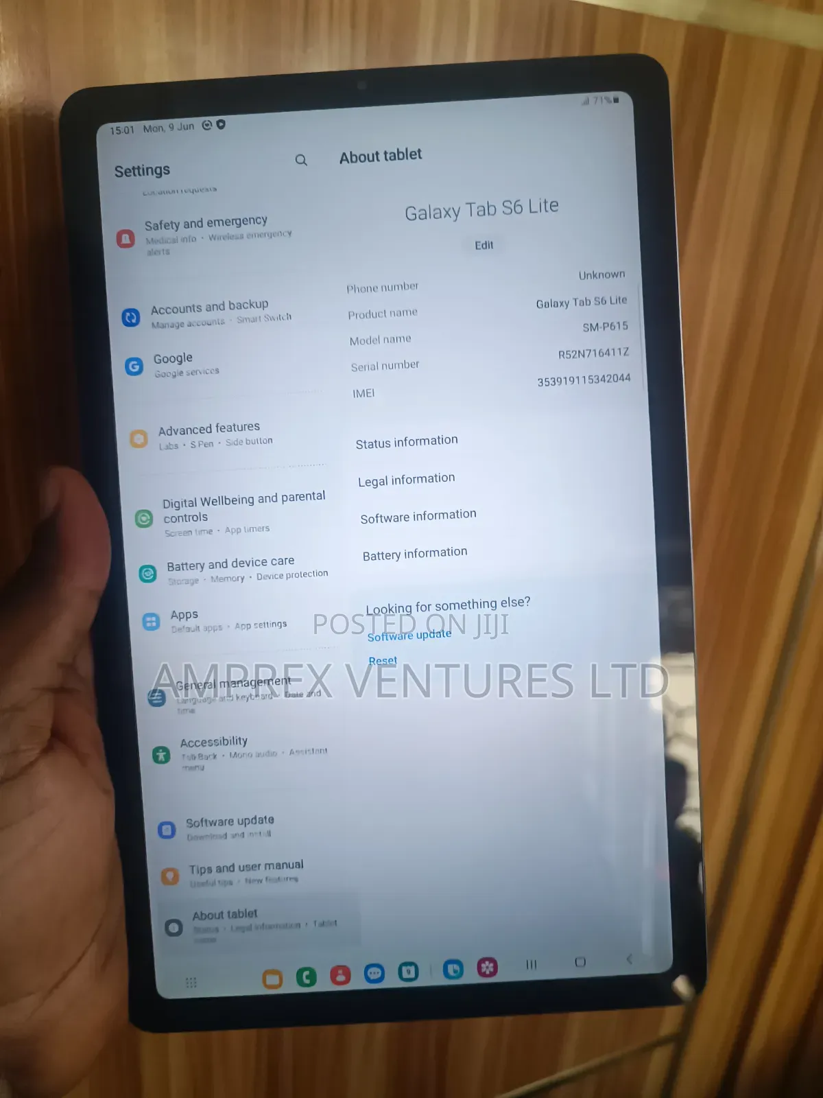 Samsung Galaxy Tab S6 Lite 64 GB Black