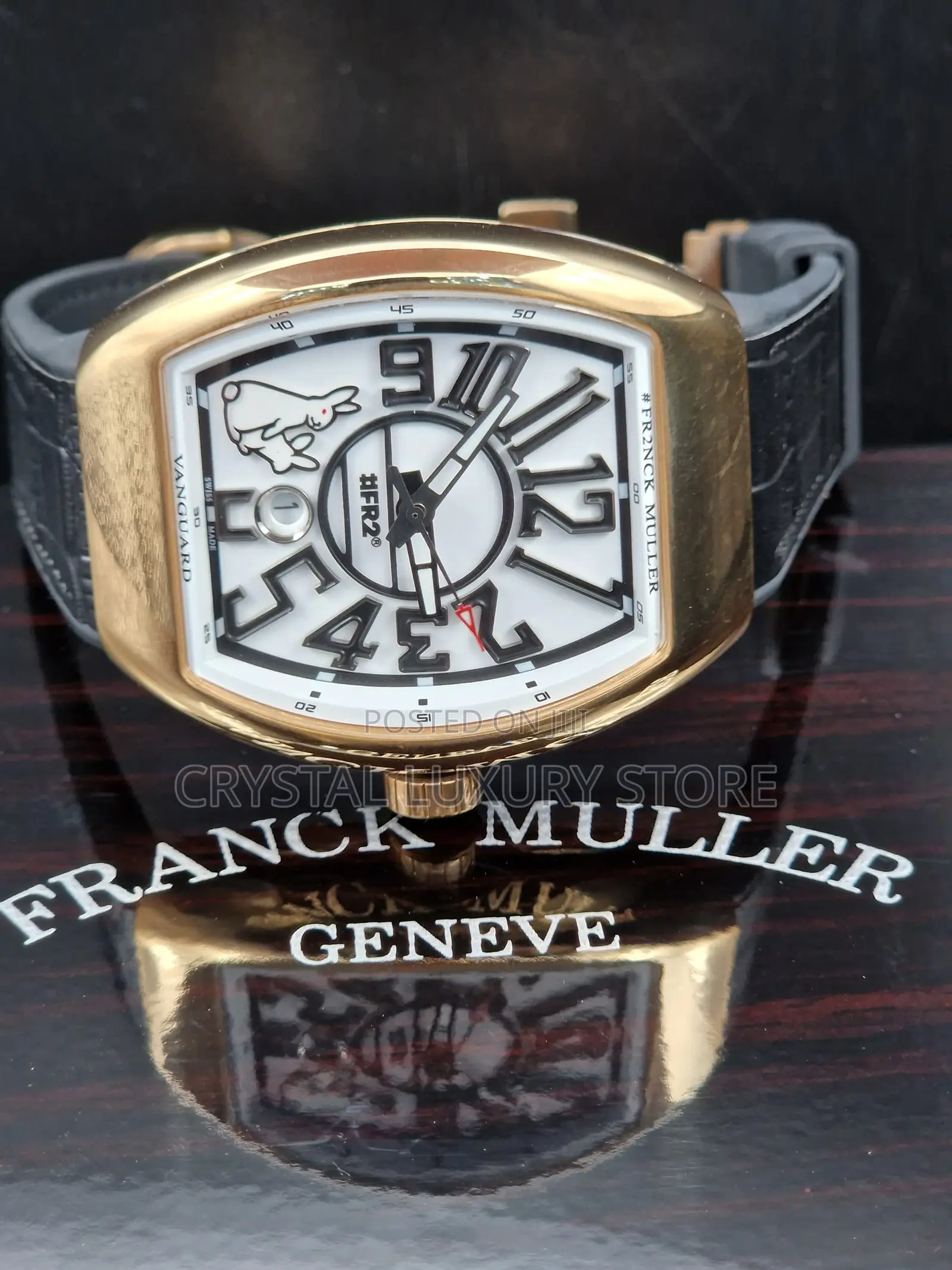 Franck Muller Quality Men Genuine Leather Wristwatch