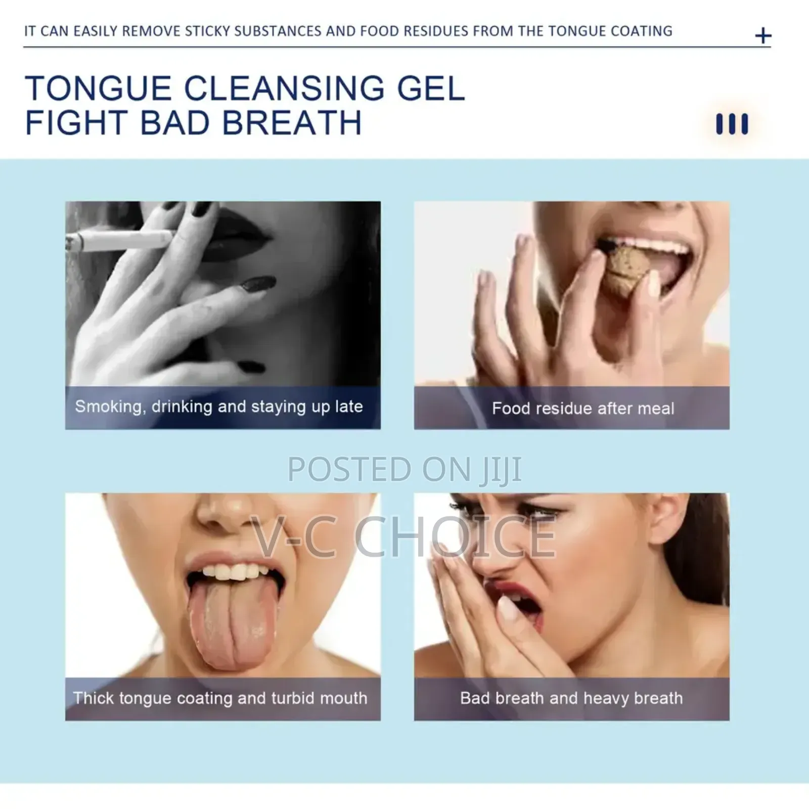 Eelhoe Tongue Cleaning Gel With Brush Oral Care Removal Odor