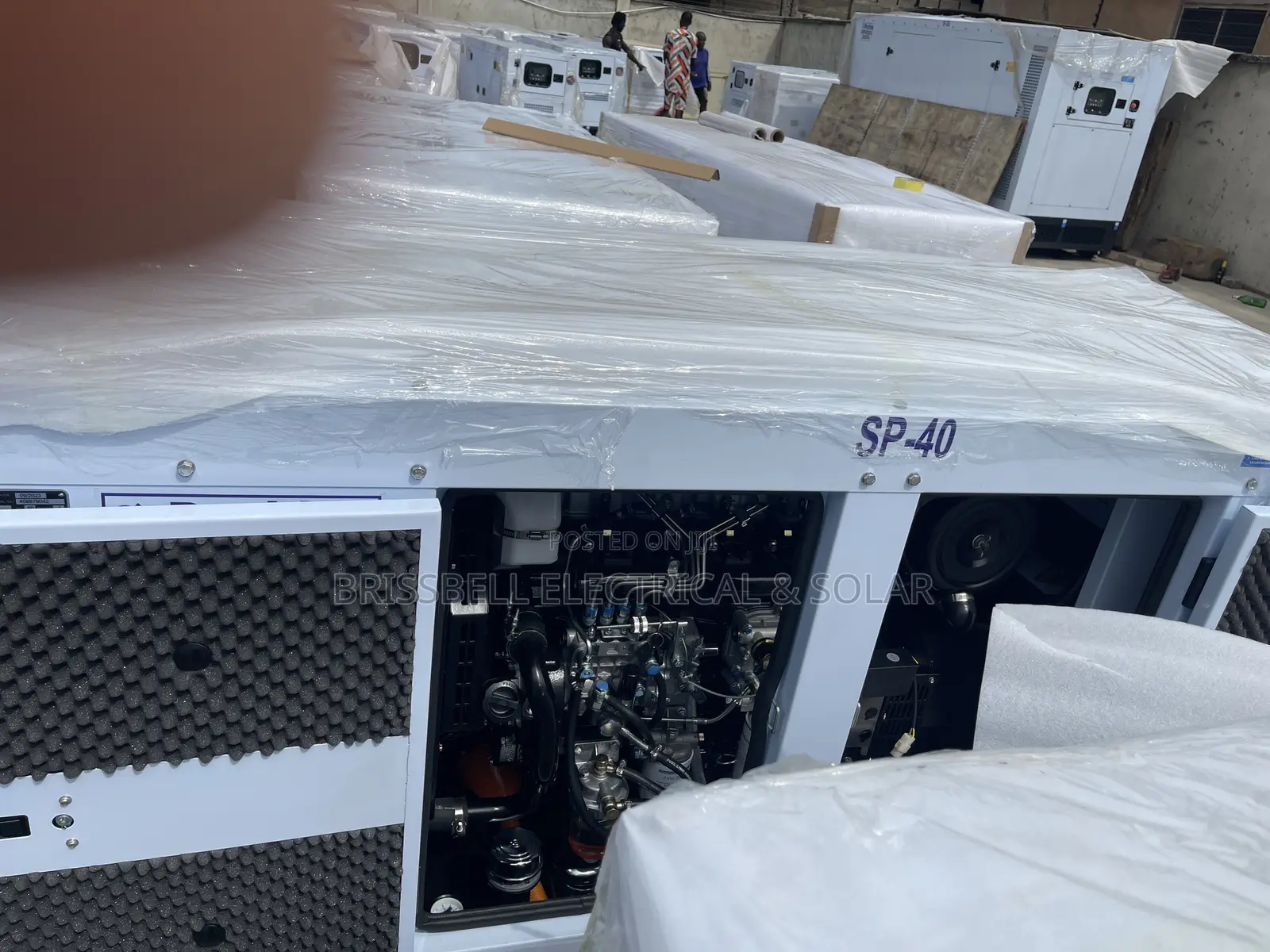Original England Perkins Soundproof Diesel Generator 40kva
