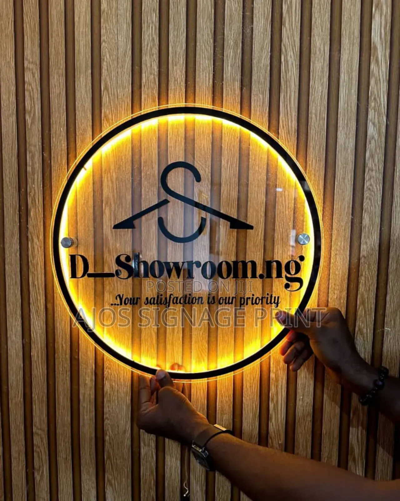 Indoors Round Signage