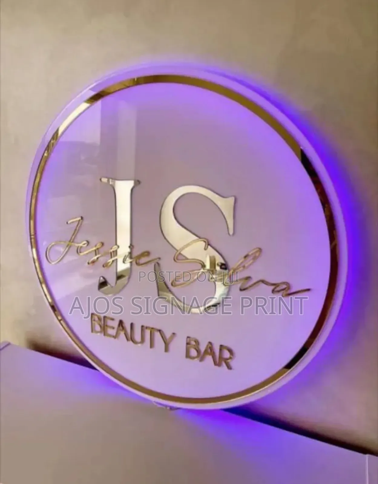 Indoors Round Signage
