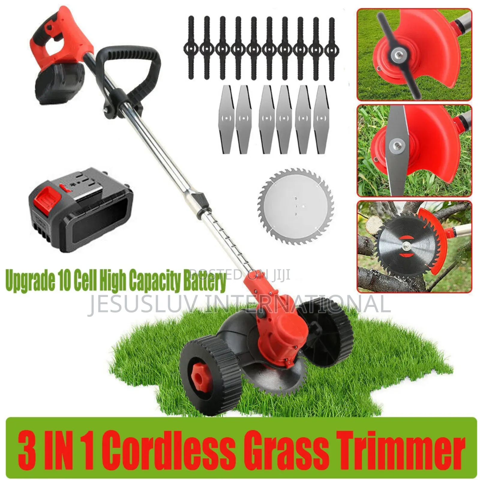Electric Trimmer, 3-in-1 Grass Trimmer Brush Cutter, 48v
