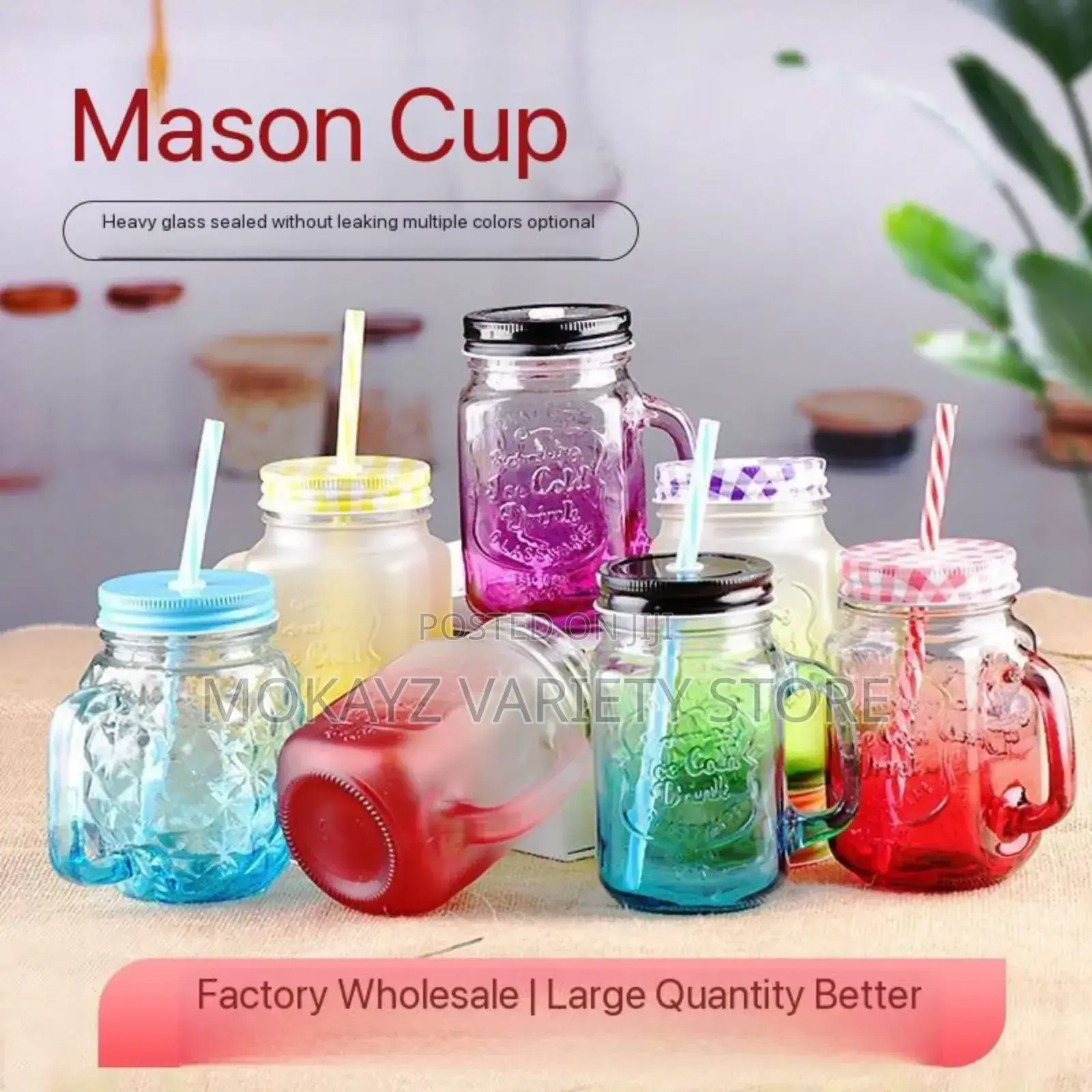 Mason Glass Cup/Souvenir/Gift Item/Bulk Order