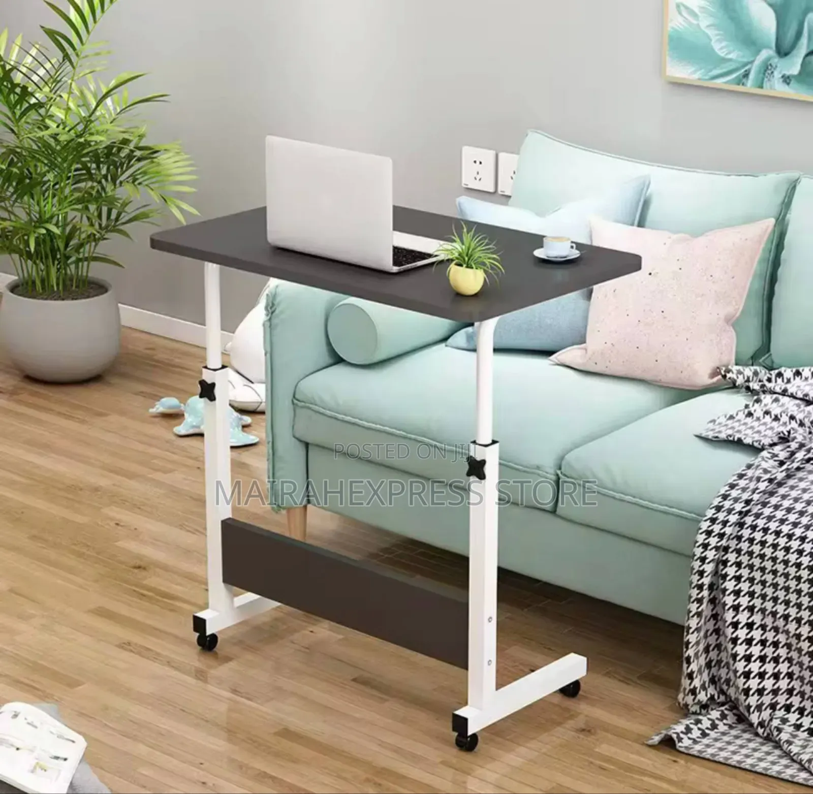 Adjustable Height Portable Upright Movable Laptop Tablestand