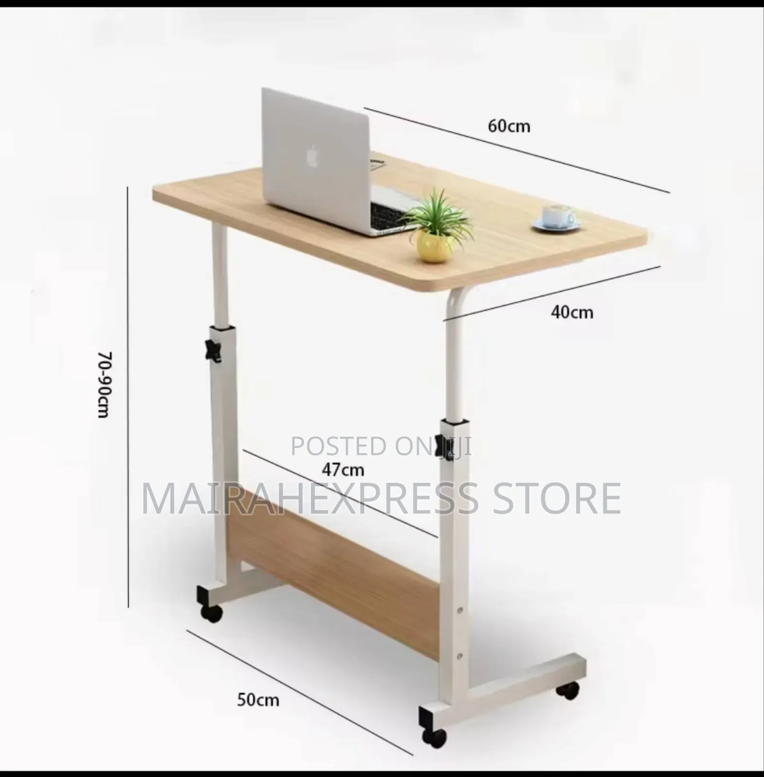 Adjustable Height Portable Upright Movable Laptop Tablestand