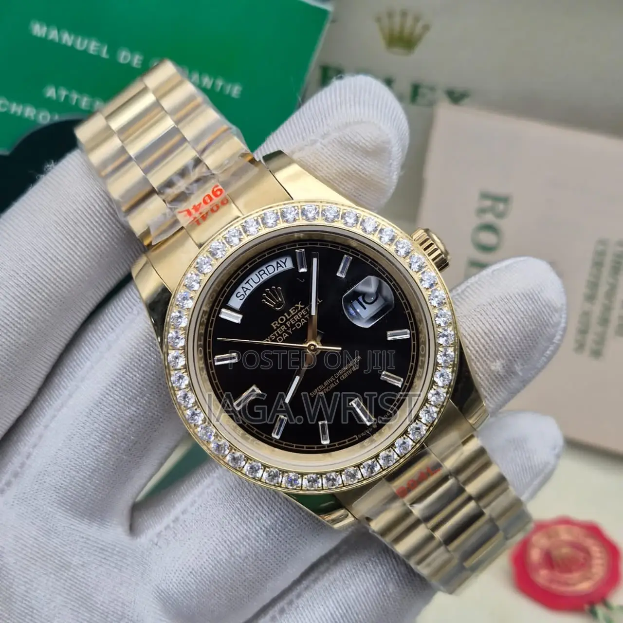 Rolex Day-Date Gold With Stone