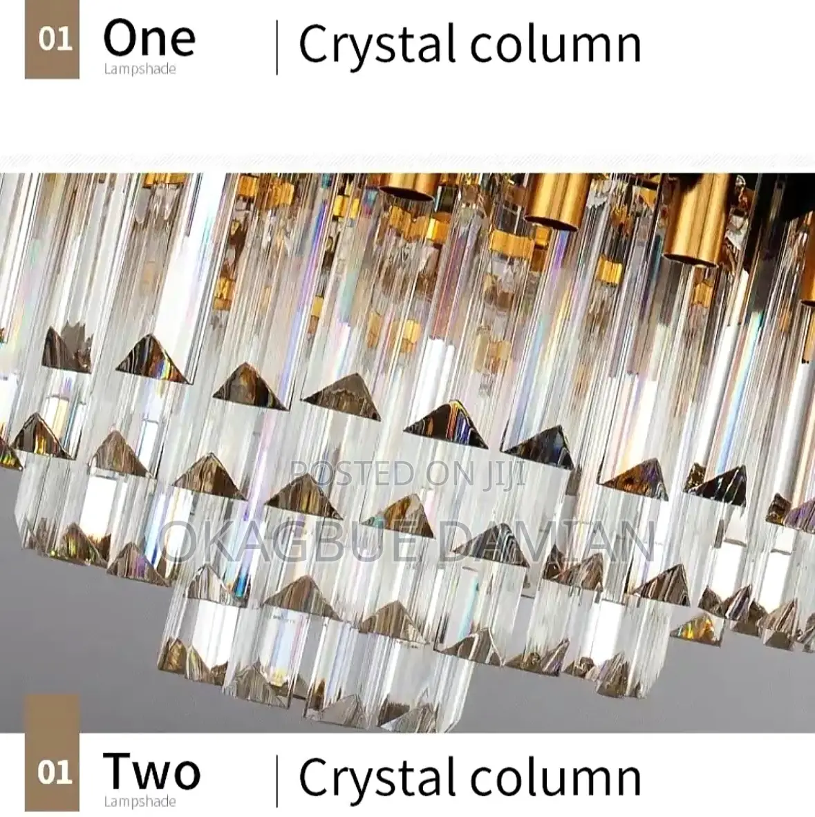 Crystal Chandelier Fan