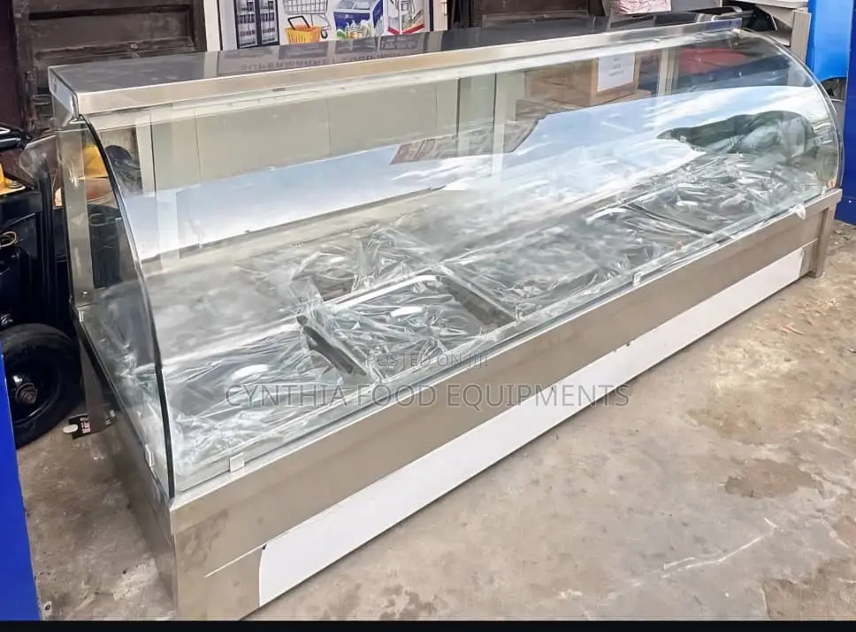 6/12 Only Down Curved Glass Bain Marie