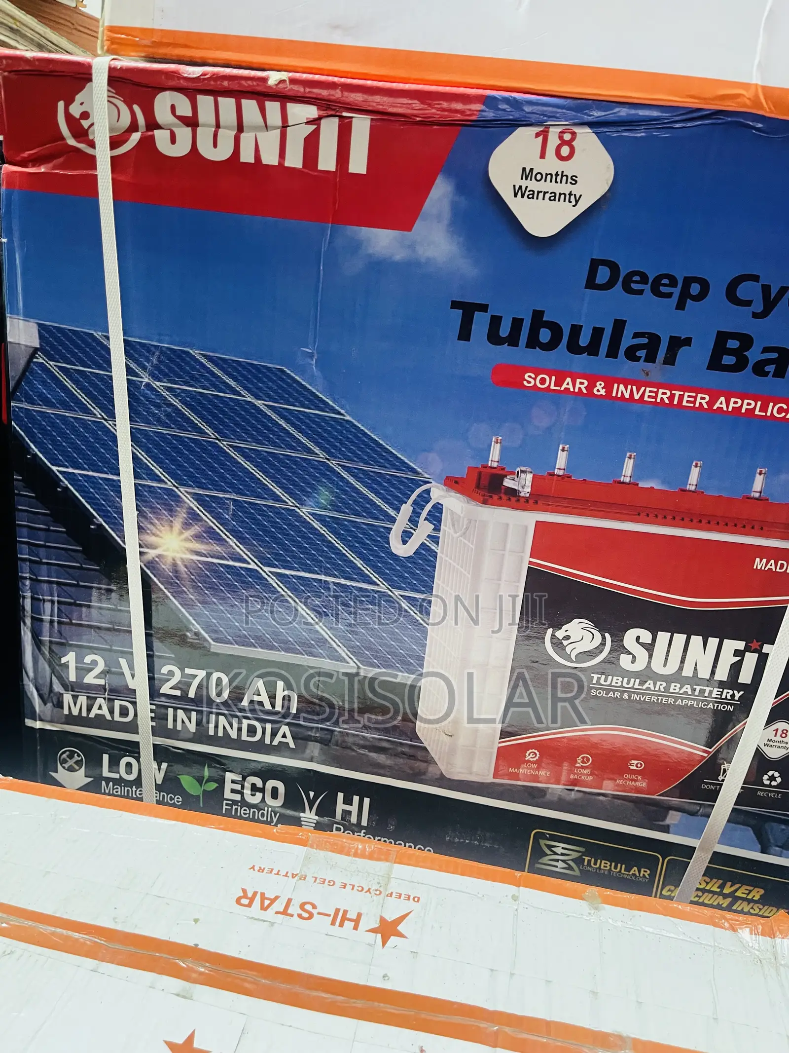 270ah 12v Sunfit Solar Tubular Battery
