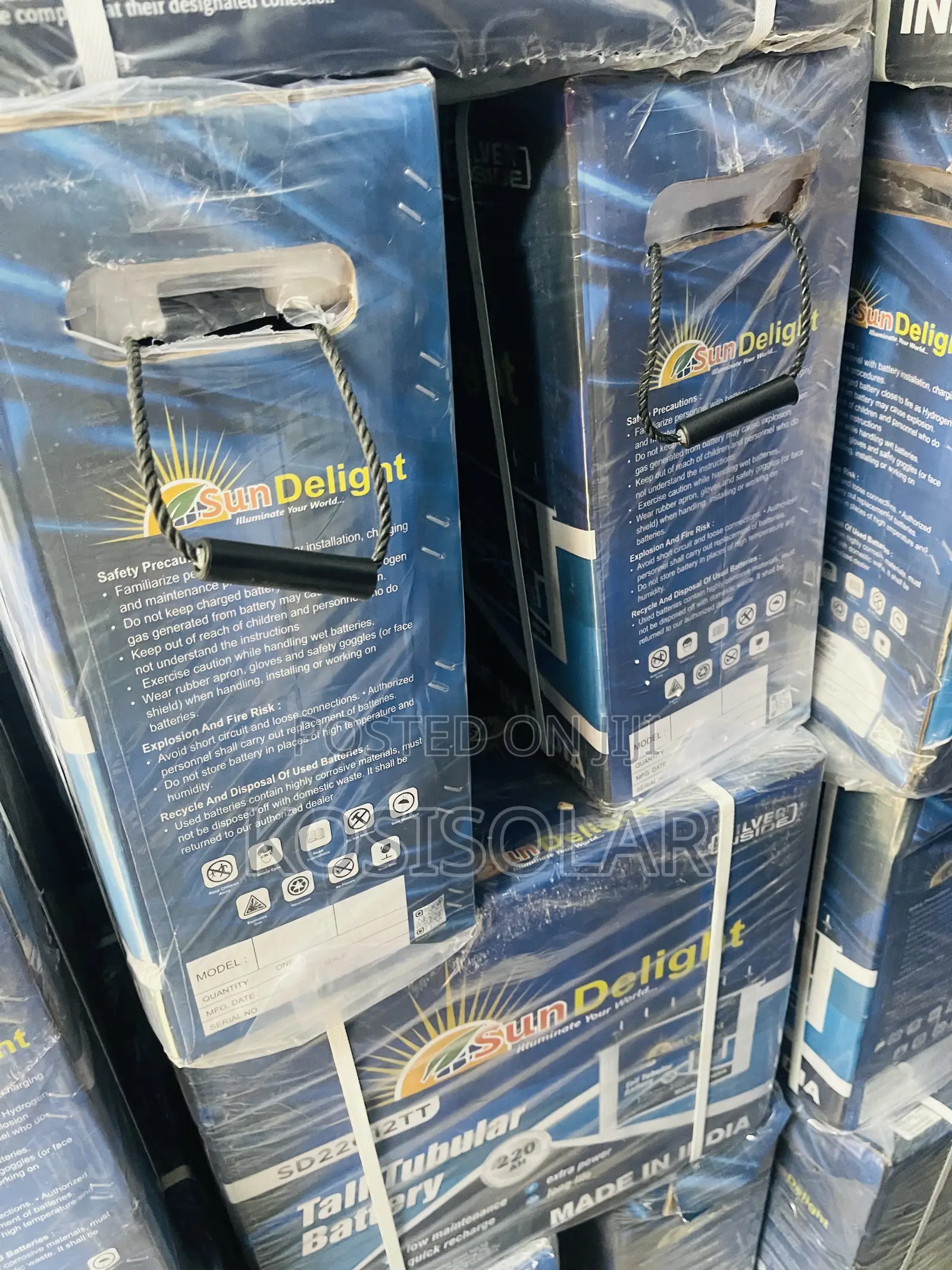 220ah 12v Sun Delight Solar Tubular Battery