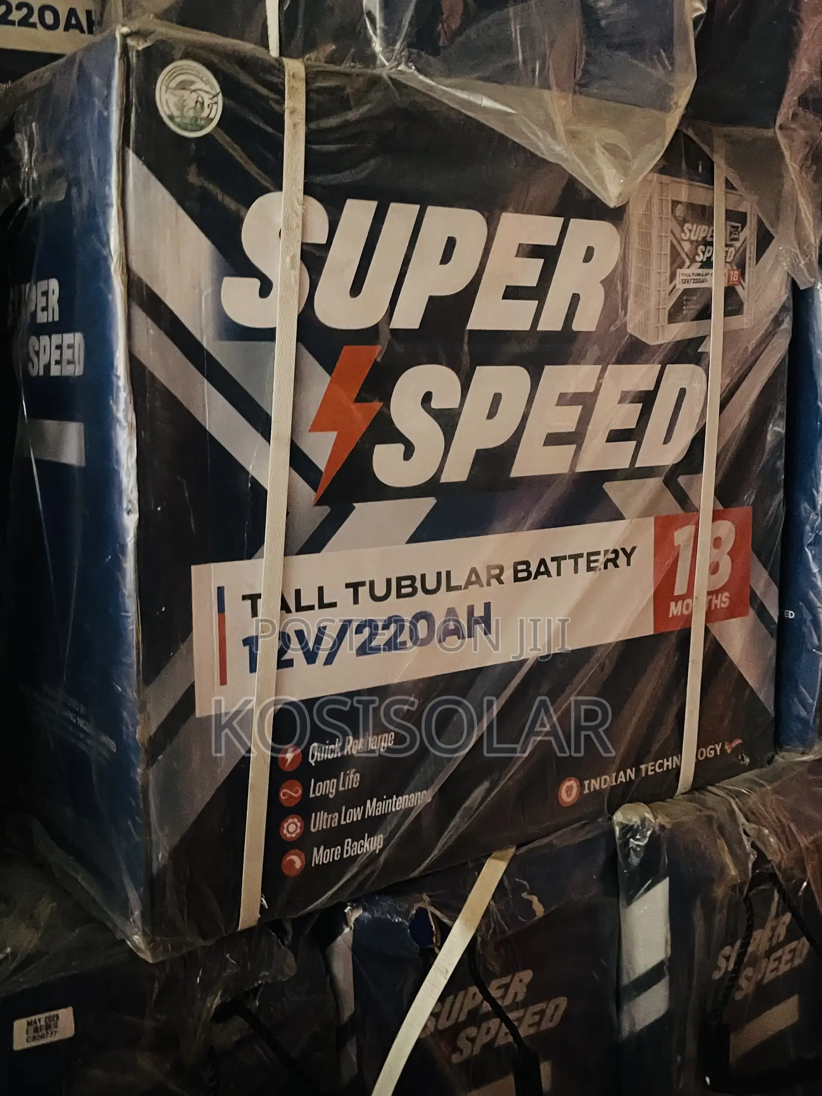 220ah 12v Super Speed Solar Tubular Battery