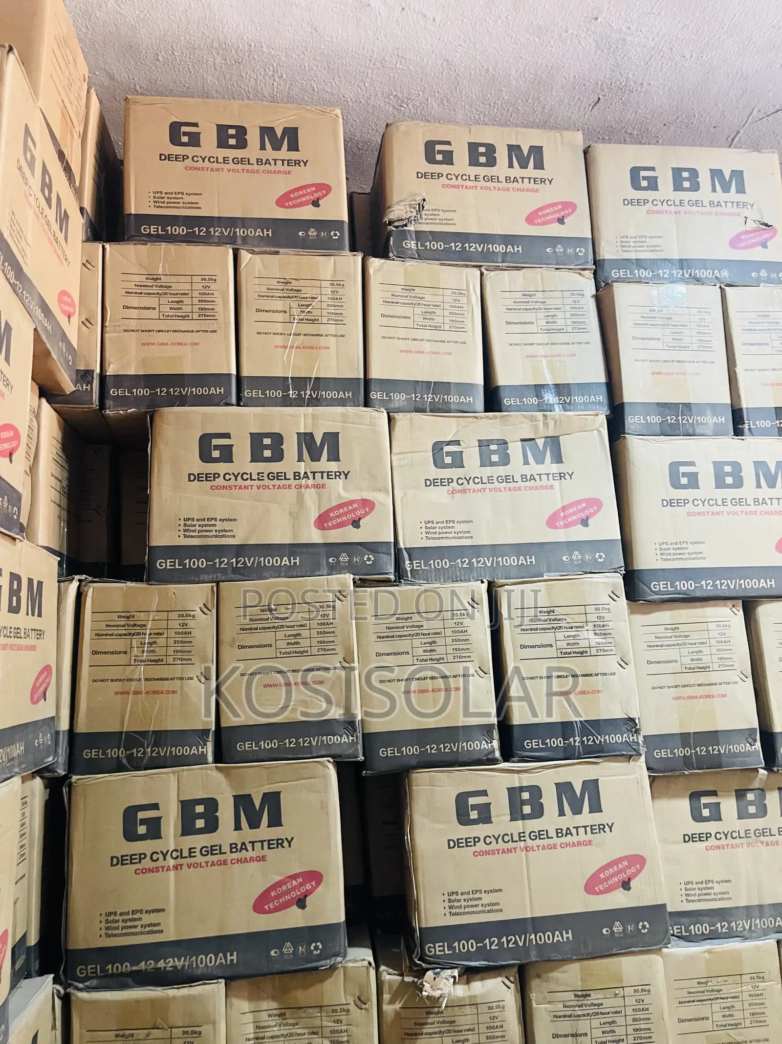 100ah 12v GBM Gel Battery