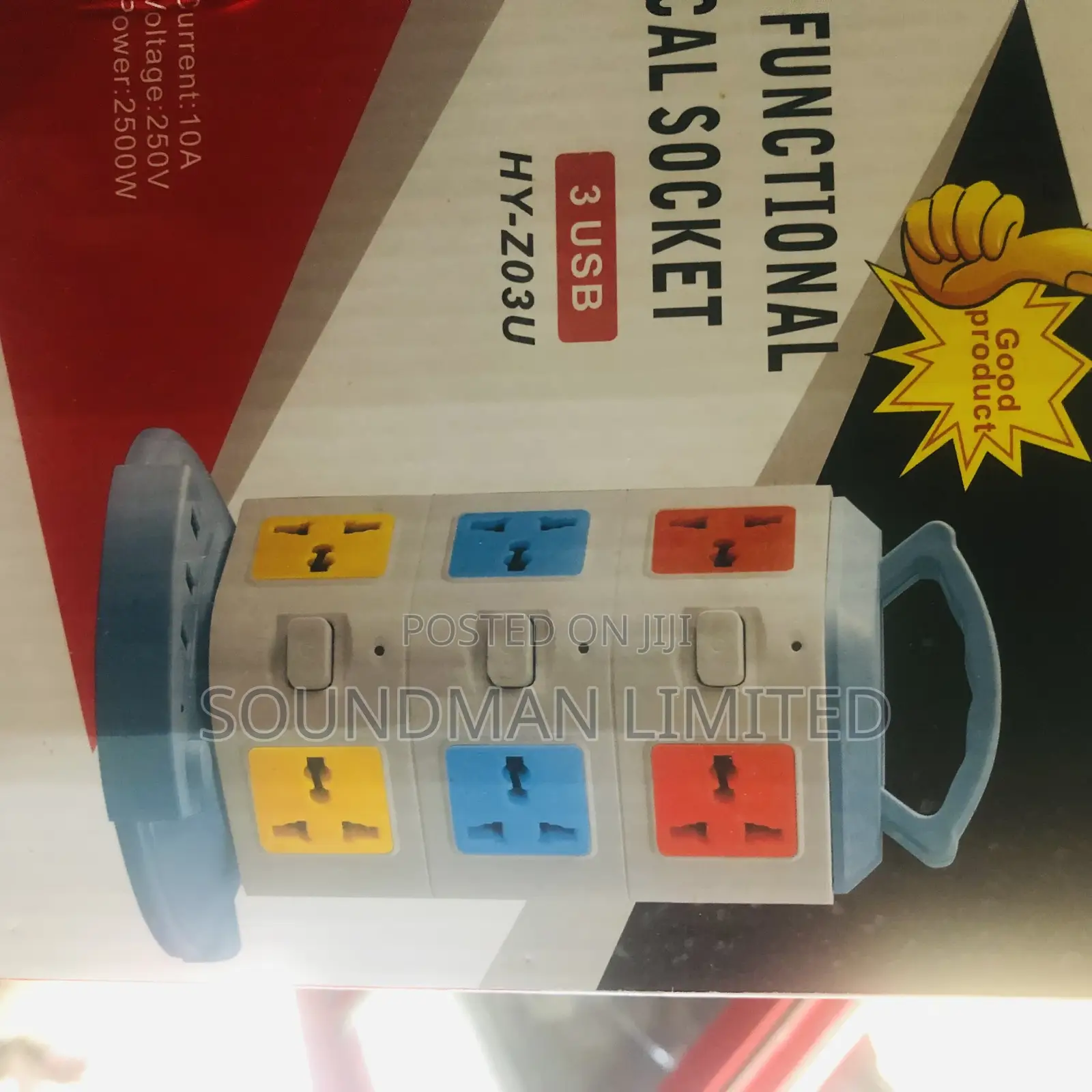 VBT Extension Sockets 12 Way (With 3 Usb)