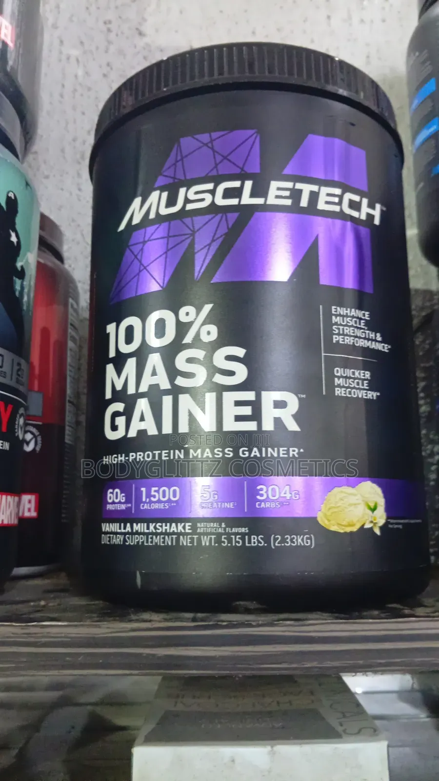 Muscletech 100% Mass Gainer: High Protein Mass Gainer Powder