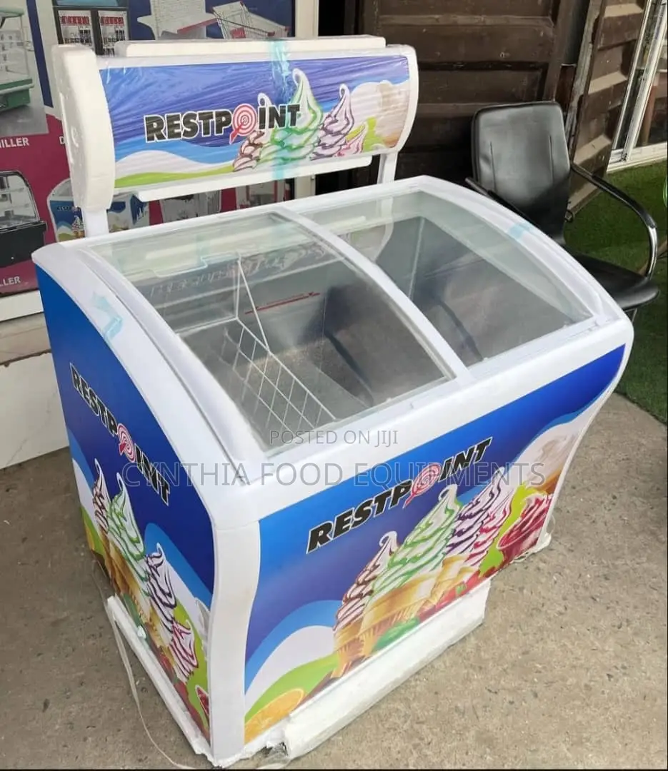 2 Doors Chest Ice Display Freezer