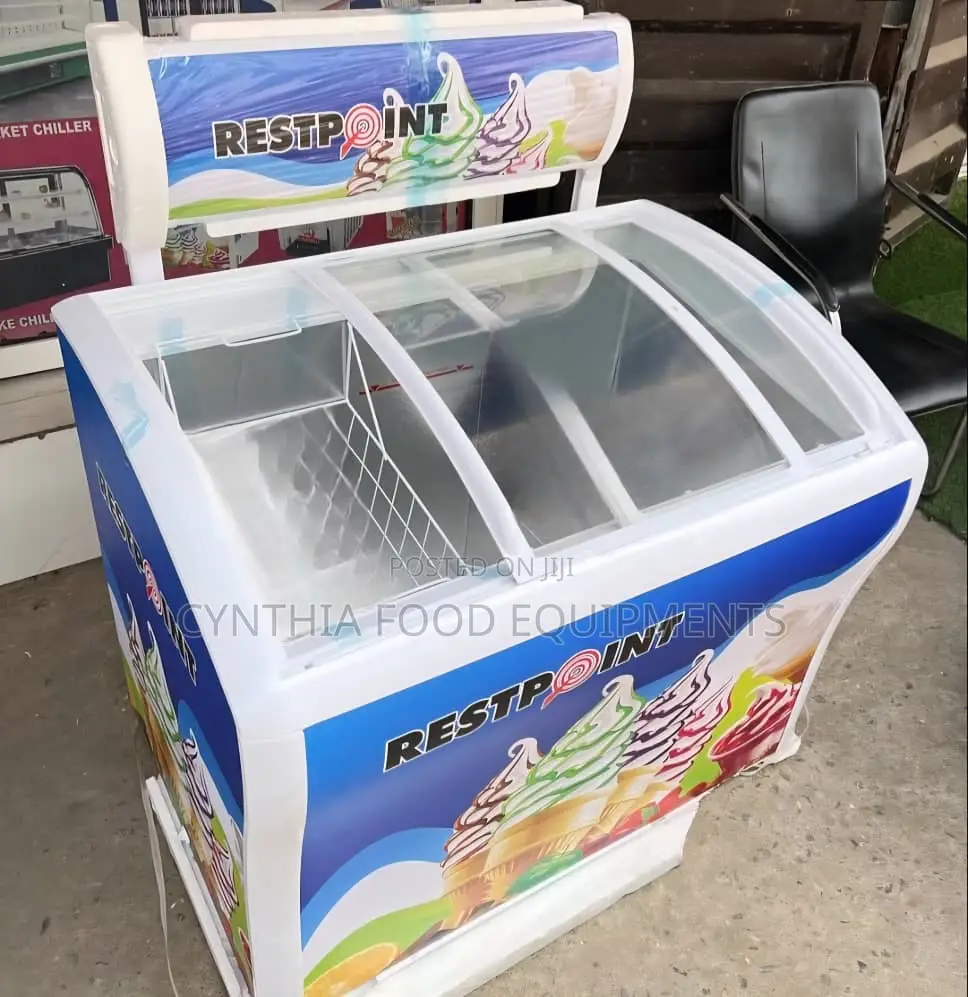 2 Doors Chest Ice Display Freezer